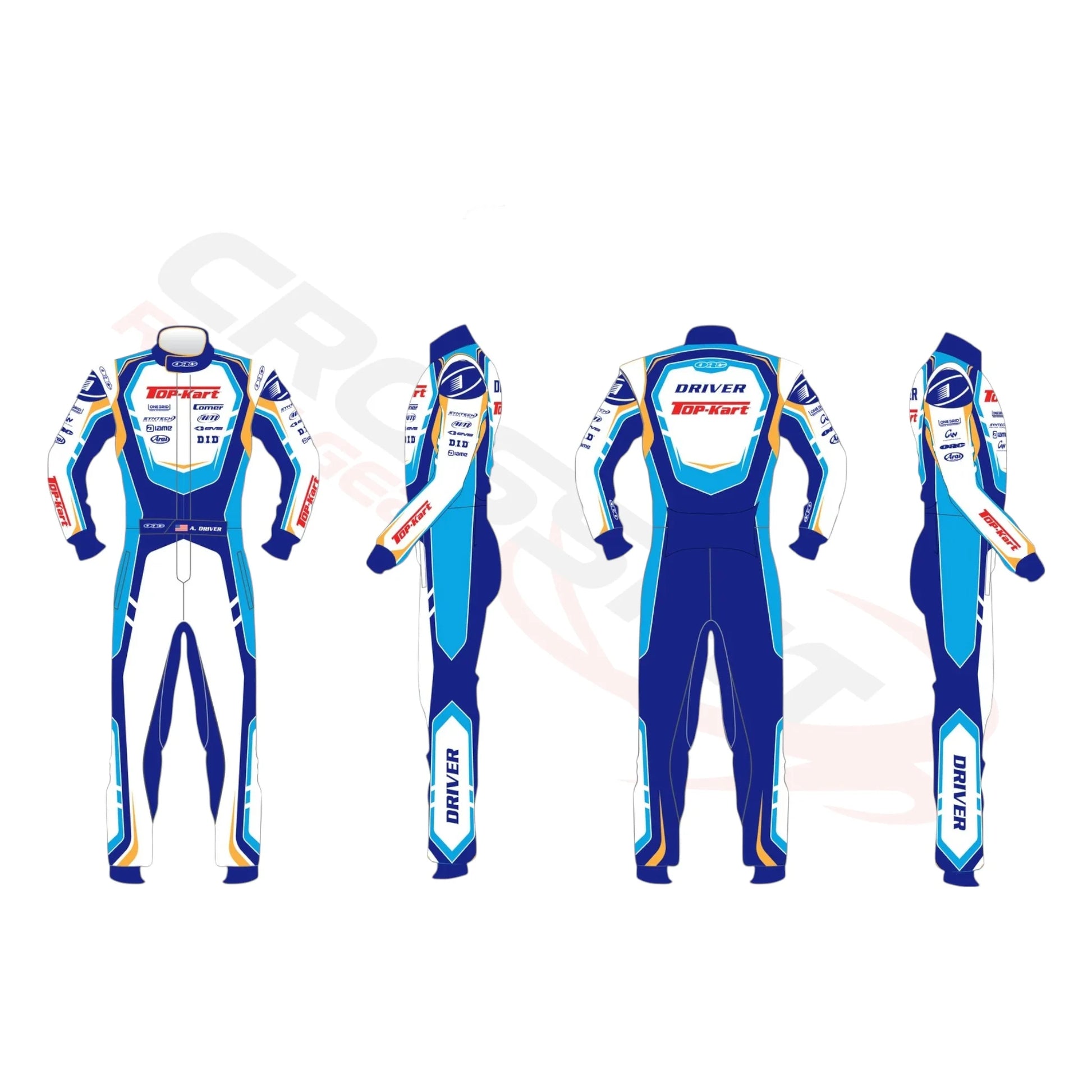 2023 Top Kart Racing Go Kart Race Suit