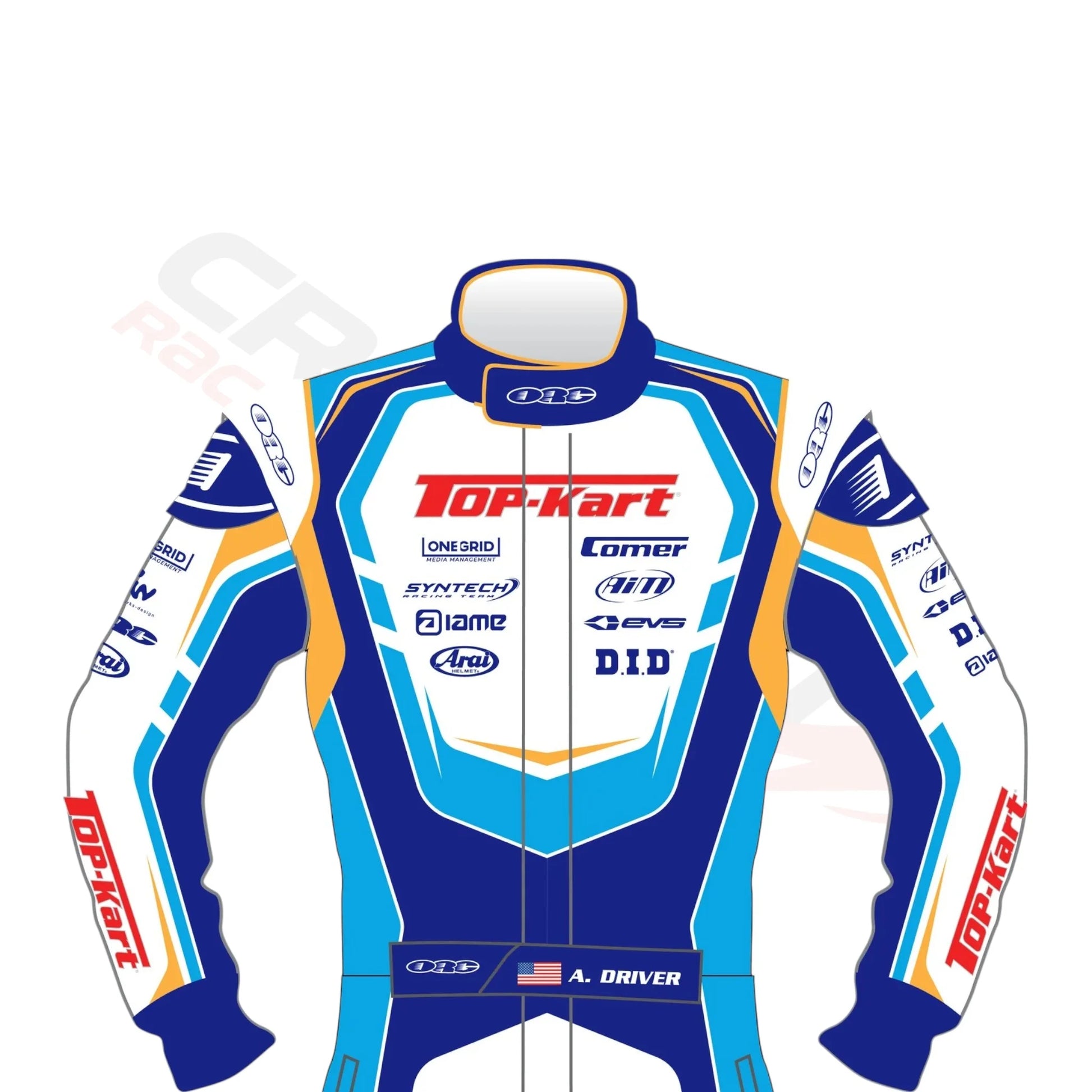 2023 Top Kart Racing Go Kart Race Suit