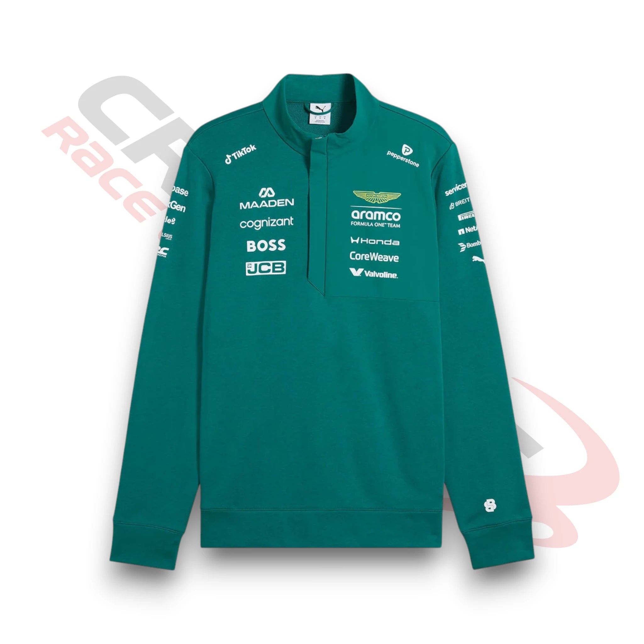 2026 Aston Martin F1 Team Half Zip Sweater – Crossfit Racegear