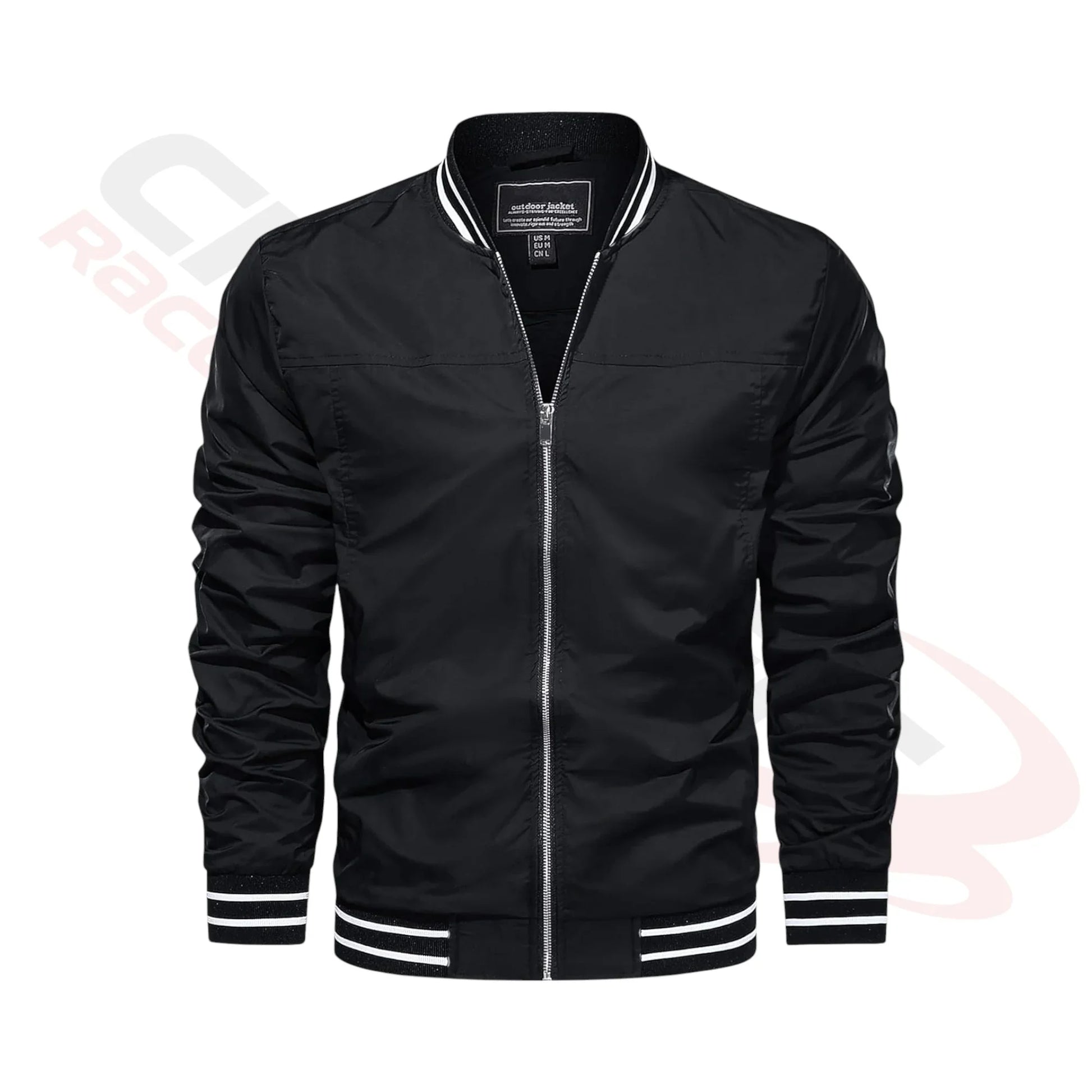 Men's Lightweight Bomber Jacket - Black