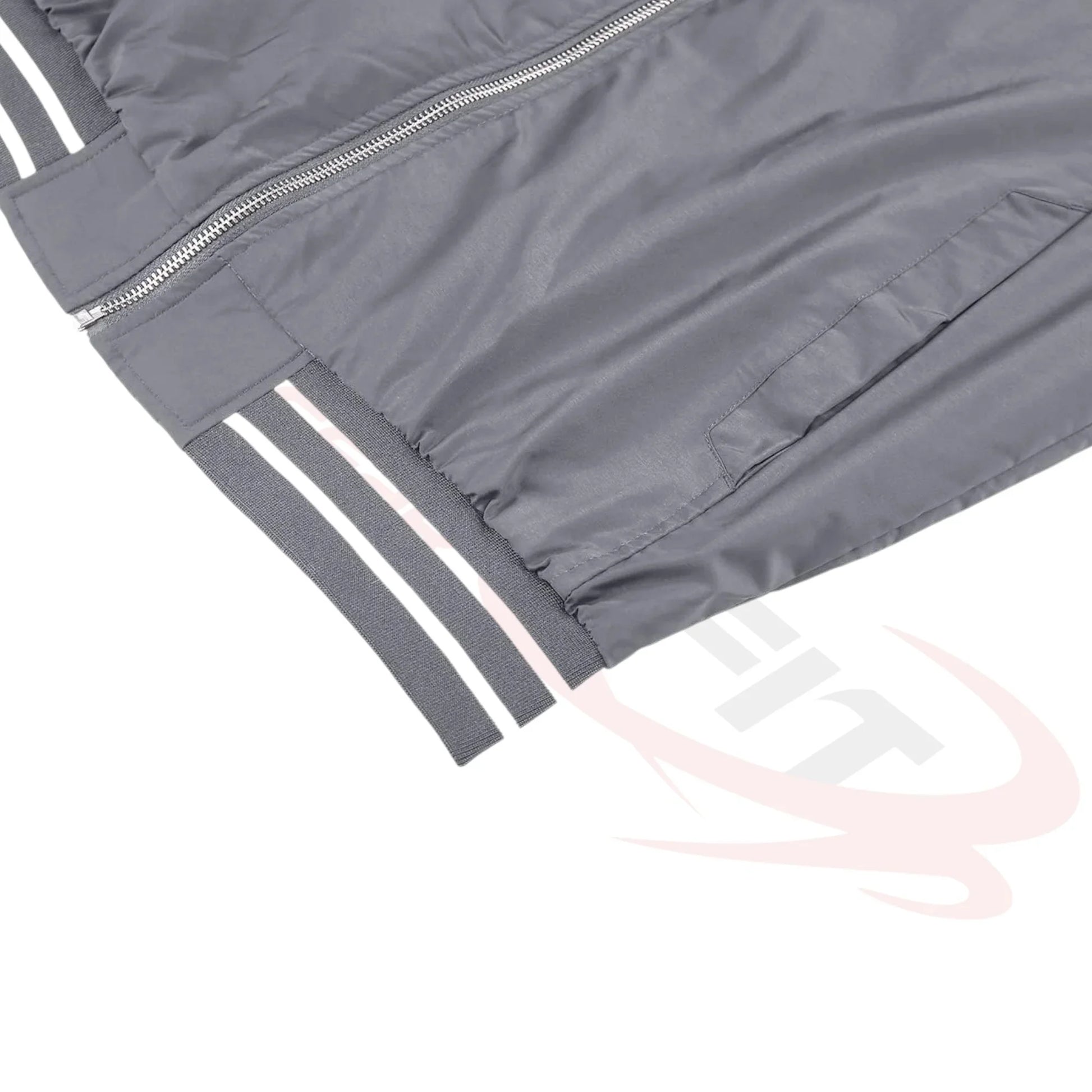 Men's Lightweight Bomber Jacket - Light Grey