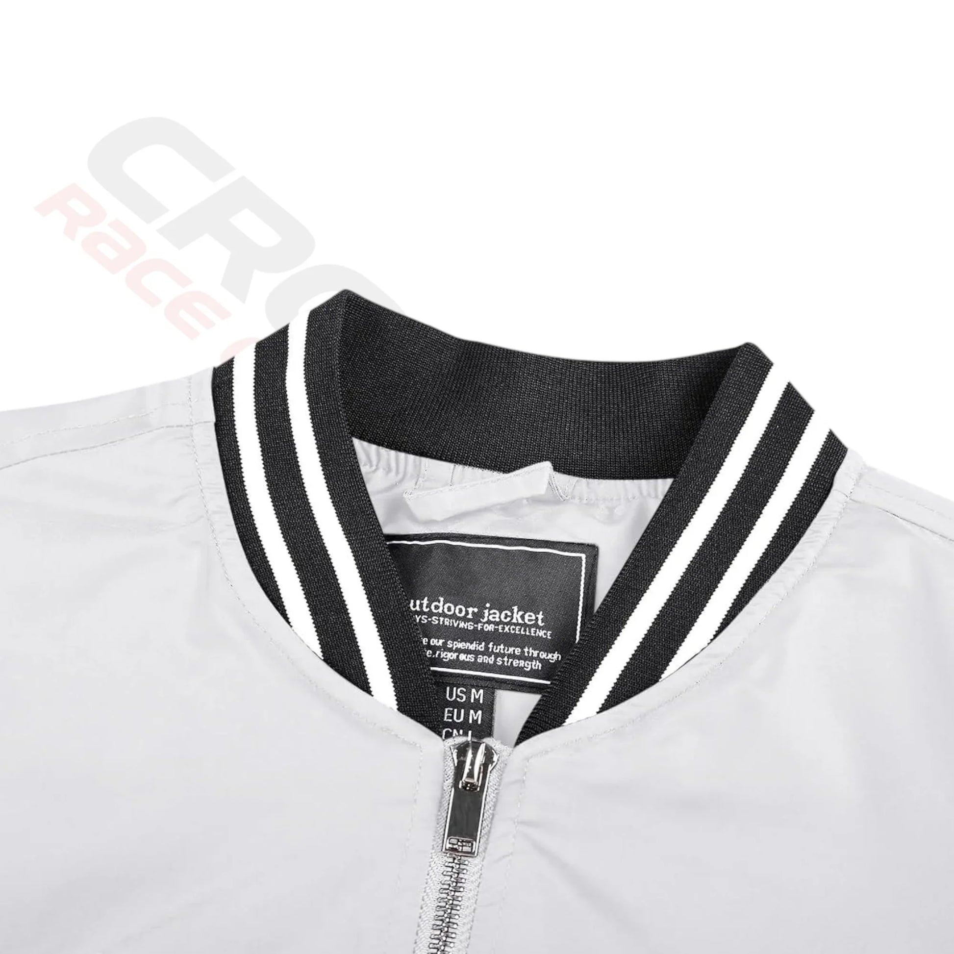 Men's Lightweight Bomber Jacket - White