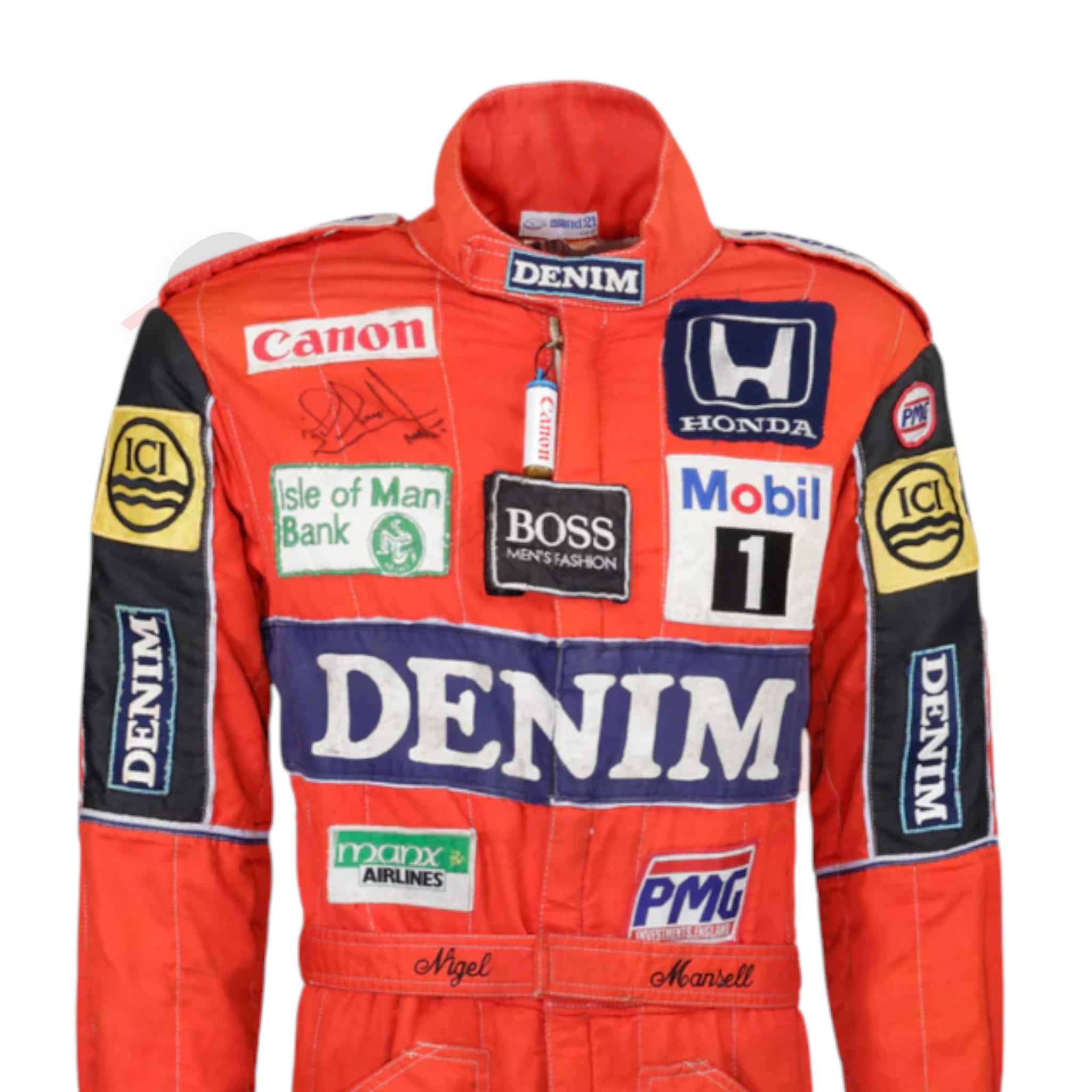1986 Nigel Mansell Williams Honda F1 Printed Race Suit