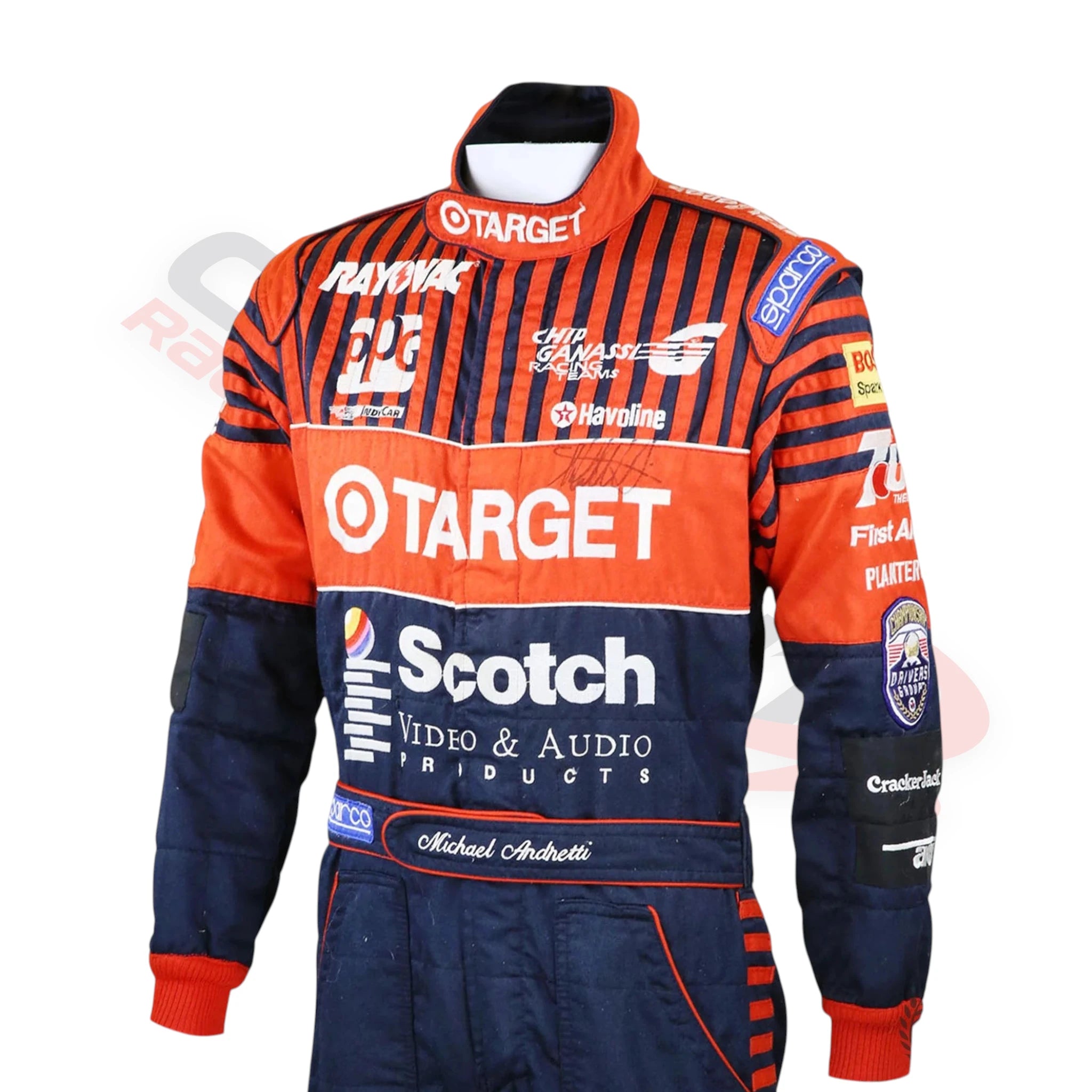 1994 Michael Andretti Chip Ganassi Racing IndyCar printed Race Suit