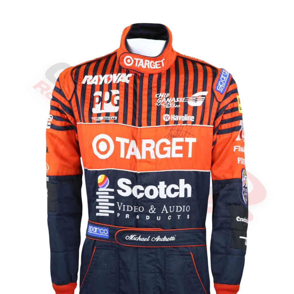 1994 Michael Andretti Chip Ganassi Racing IndyCar printed Race Suit