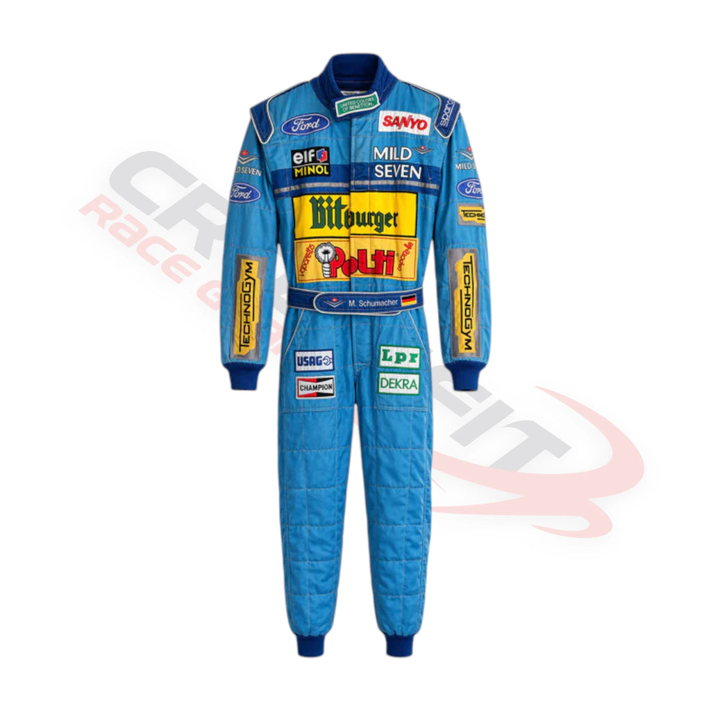 1994 Michael Schumacher Benetton Ford Japanese GP F1 Printed Race Suit