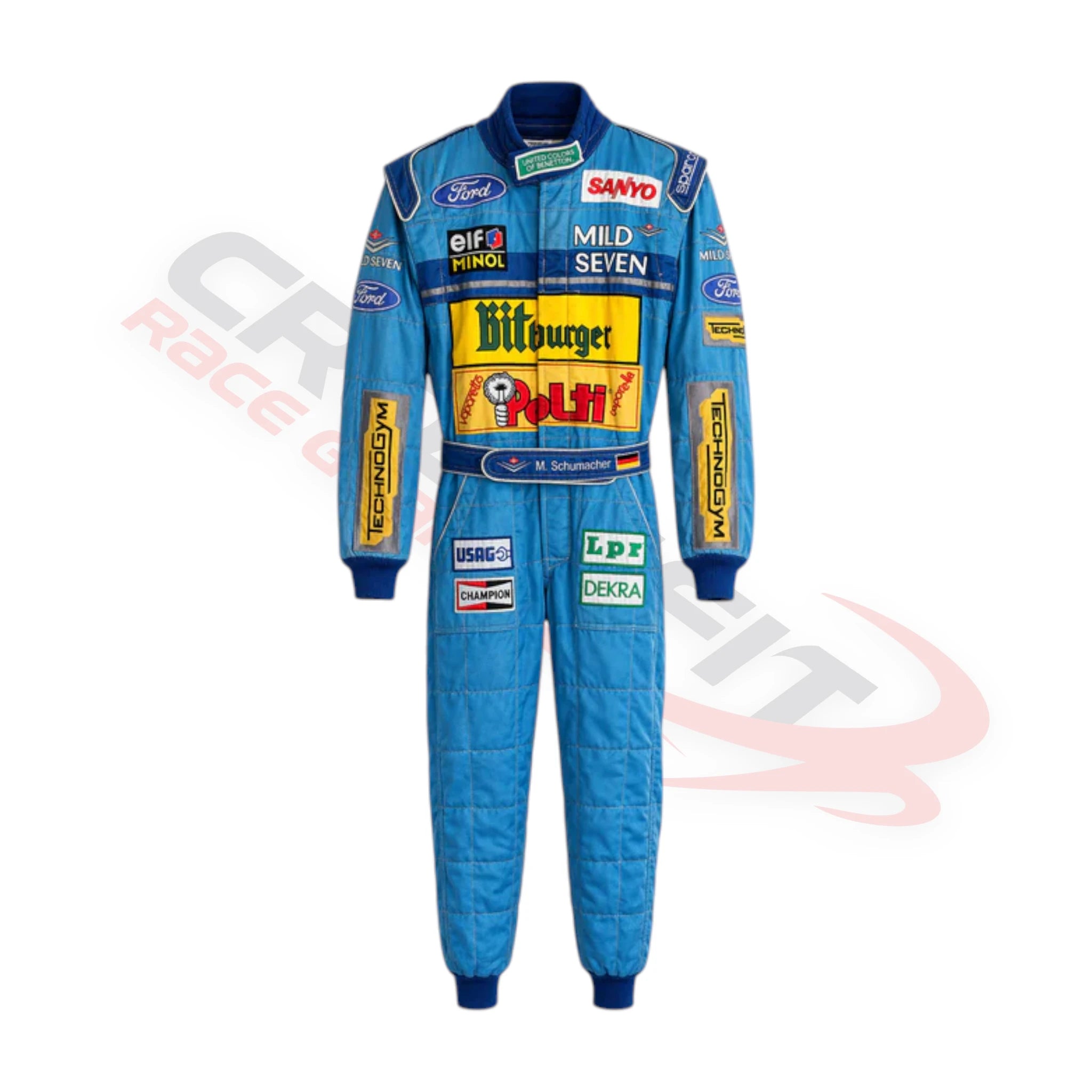 1994 Michael Schumacher Benetton Ford Japanese GP F1 Printed Race Suit