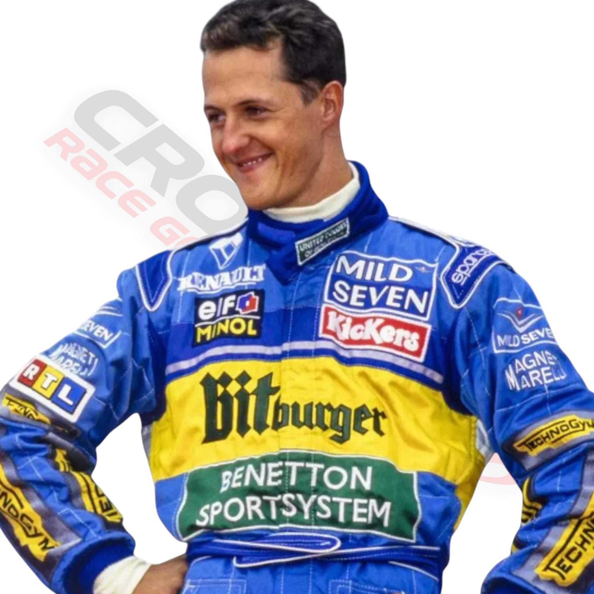 1995 Michael Schumacher Embroidered patches F1 Race Suit