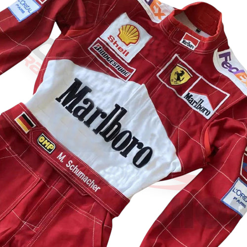 2001 Michael Schumacher Embroidered patches F1 Race Suit