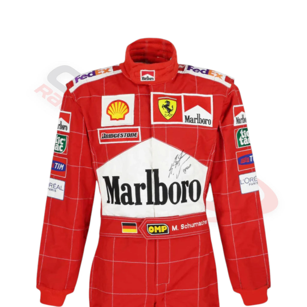 2002 Michael Schumacher Ferrari F1 Printed Race Suit