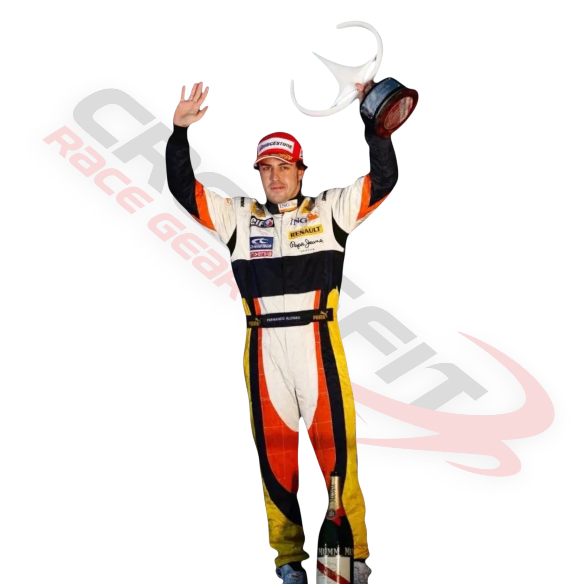 2008 Fernando Alonso Embroidered patches F1 Race Suit