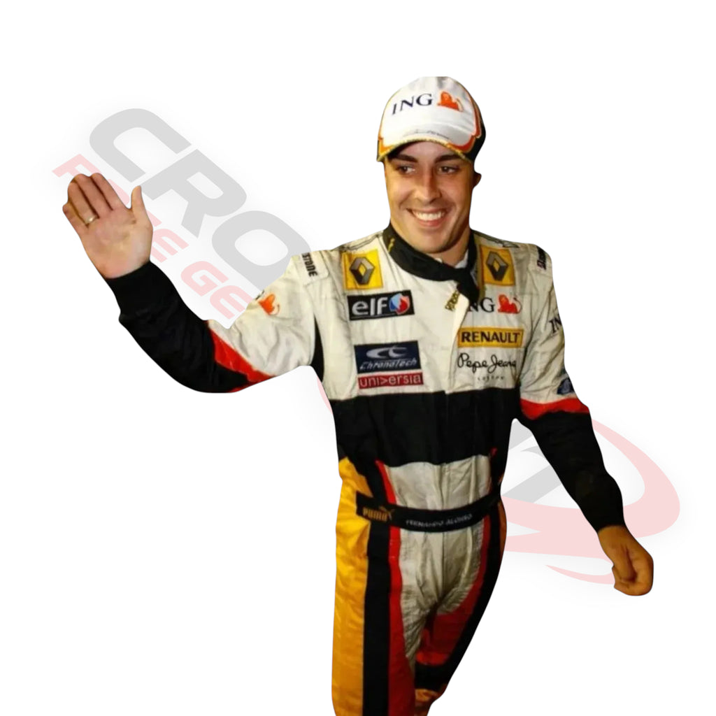 2008 Fernando Alonso Embroidered patches F1 Race Suit
