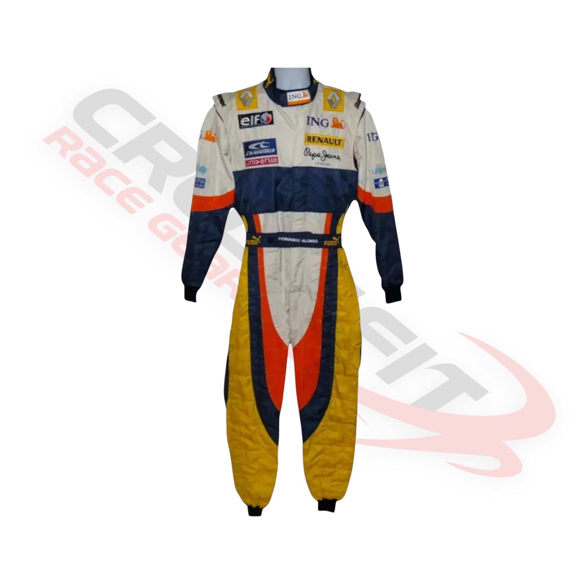 2008 Fernando Alonso Embroidered patches F1 Race Suit