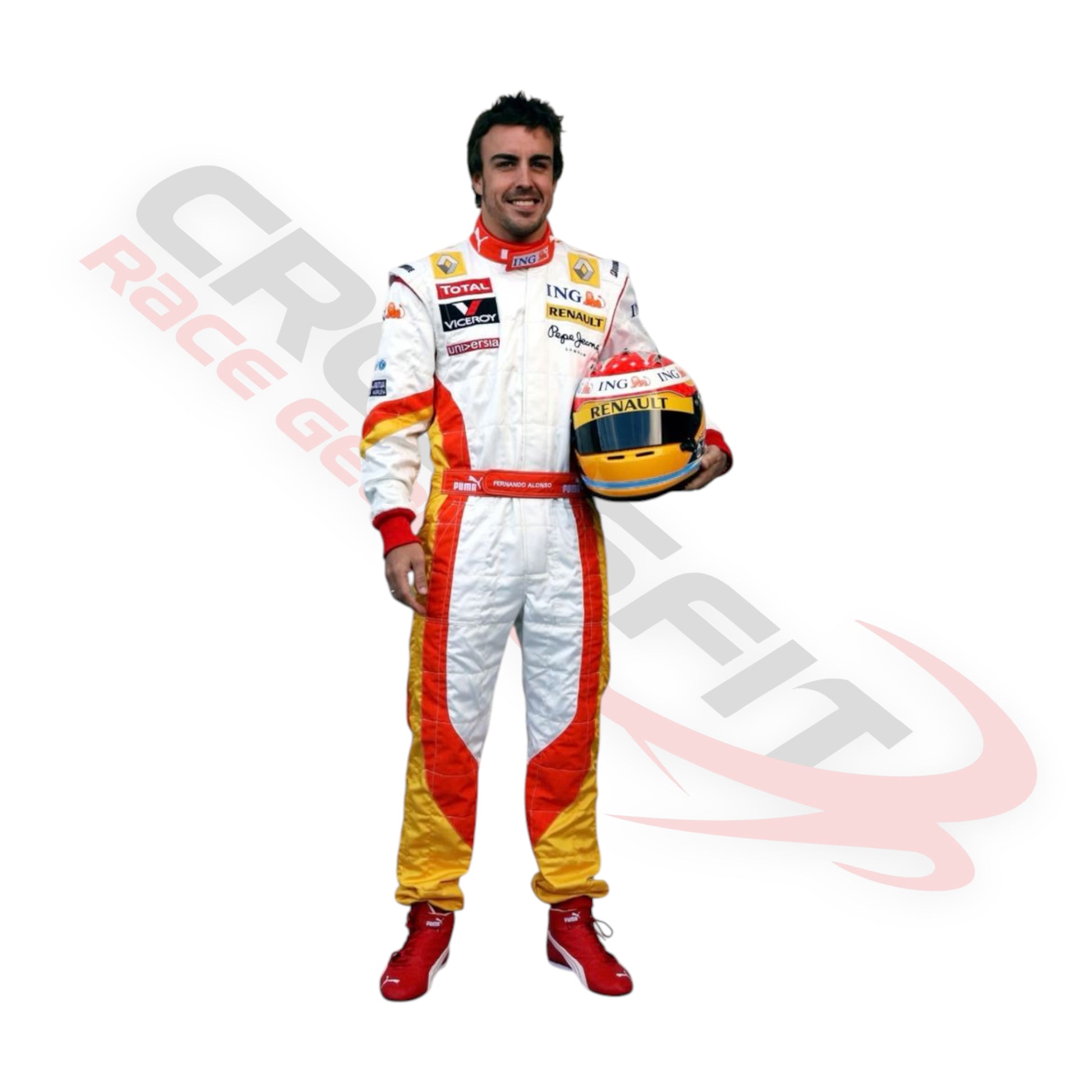 2009 Fernando Alonso Embroidered patches F1 Race Suit