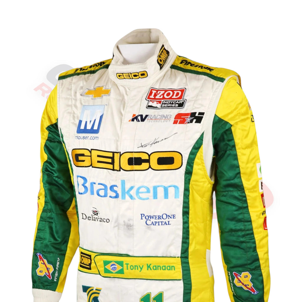 2012 Tony Kanaan KV Racing Technology IndyCar printed Race Suit