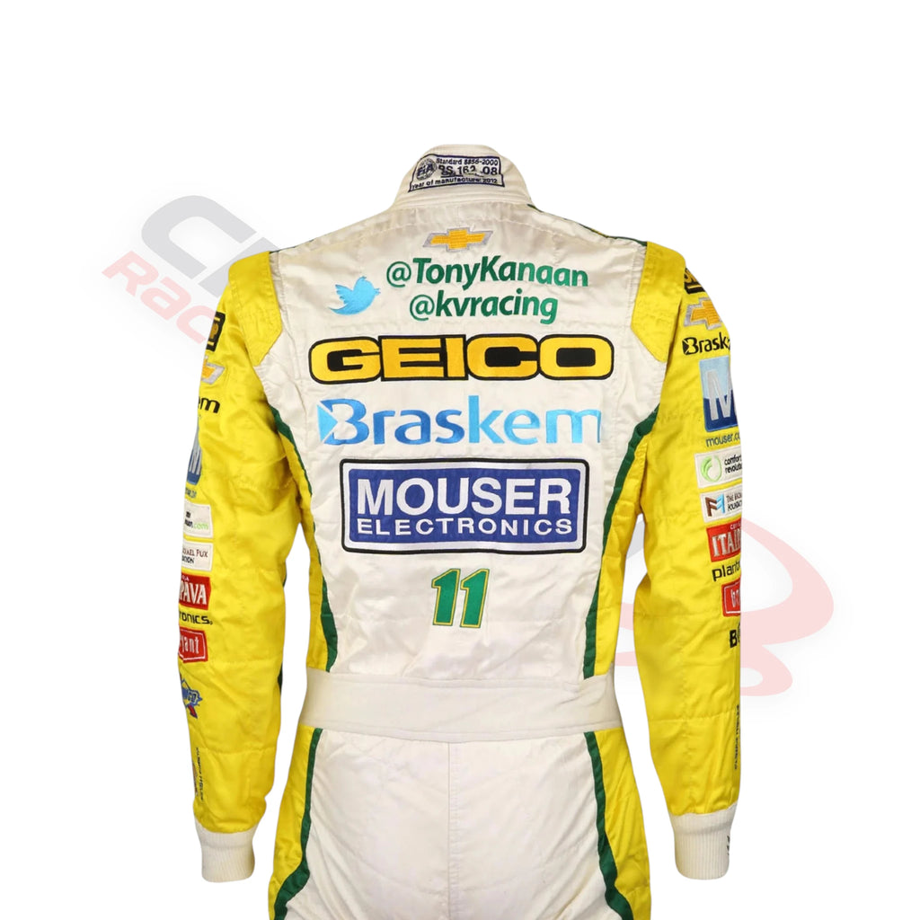 2012 Tony Kanaan KV Racing Technology IndyCar printed Race Suit