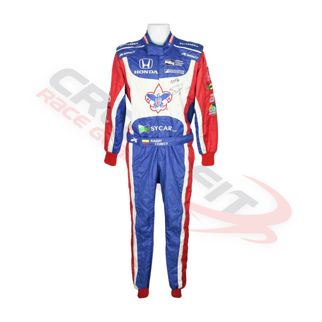 2016 Gabby Chaves Dale Coyne Racing IndyCar Printed Race Suit
