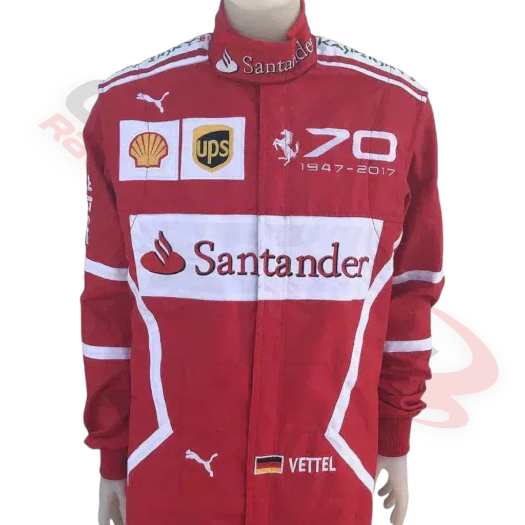 2017 Sebastian Vettel Embroidered F1 Race Suit