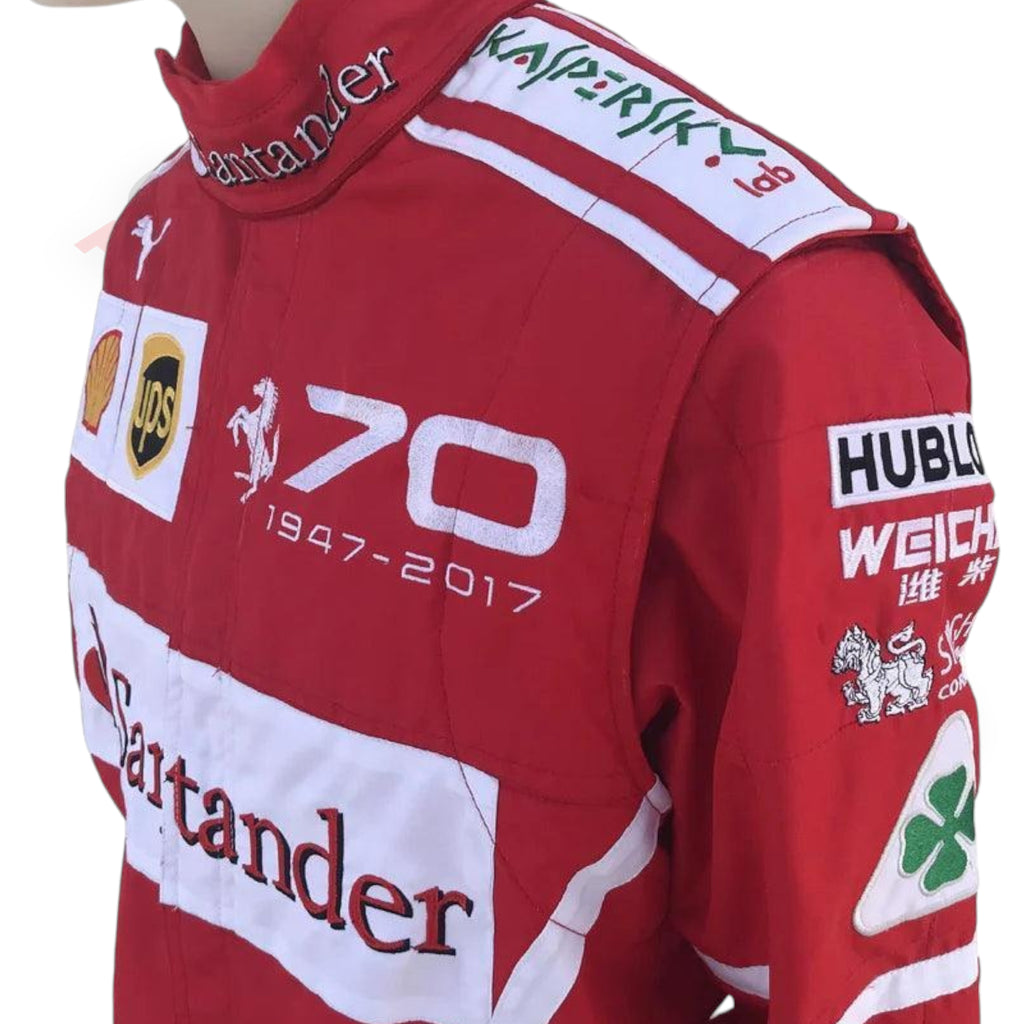 2017 Sebastian Vettel Embroidered F1 Race Suit