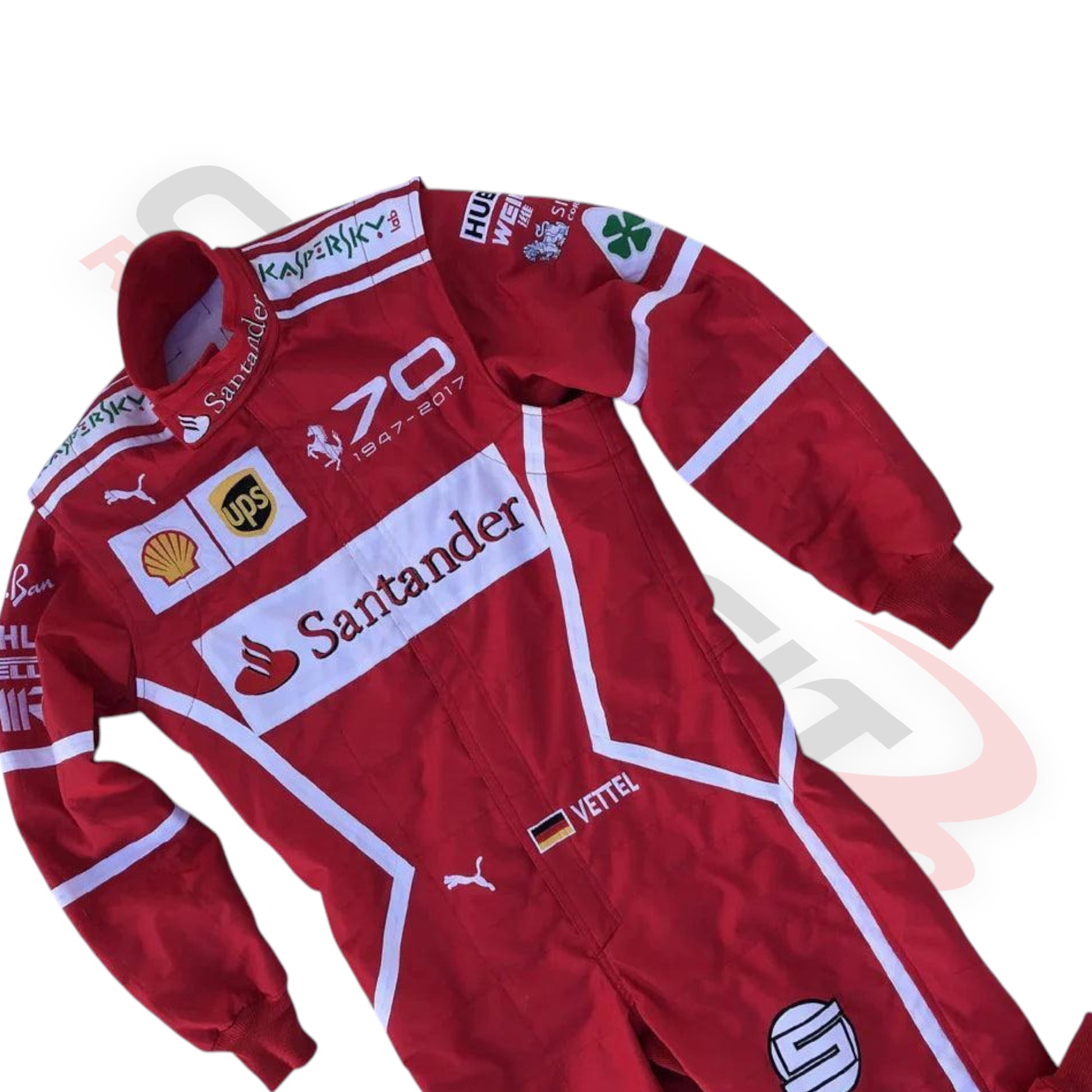 2017 Sebastian Vettel Embroidered F1 Race Suit