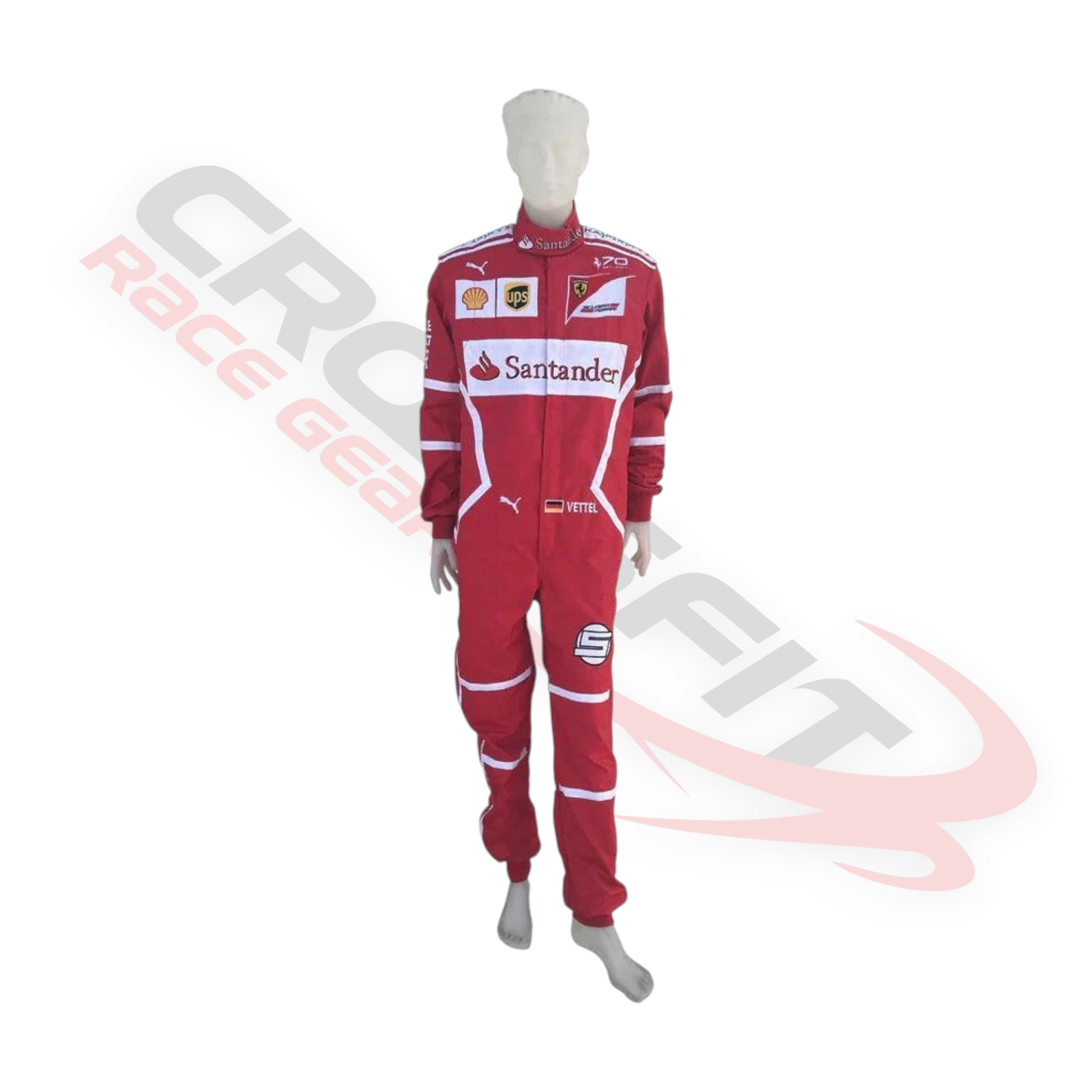 2017 Sebastian Vettel Embroidered patches F1 Race Suit