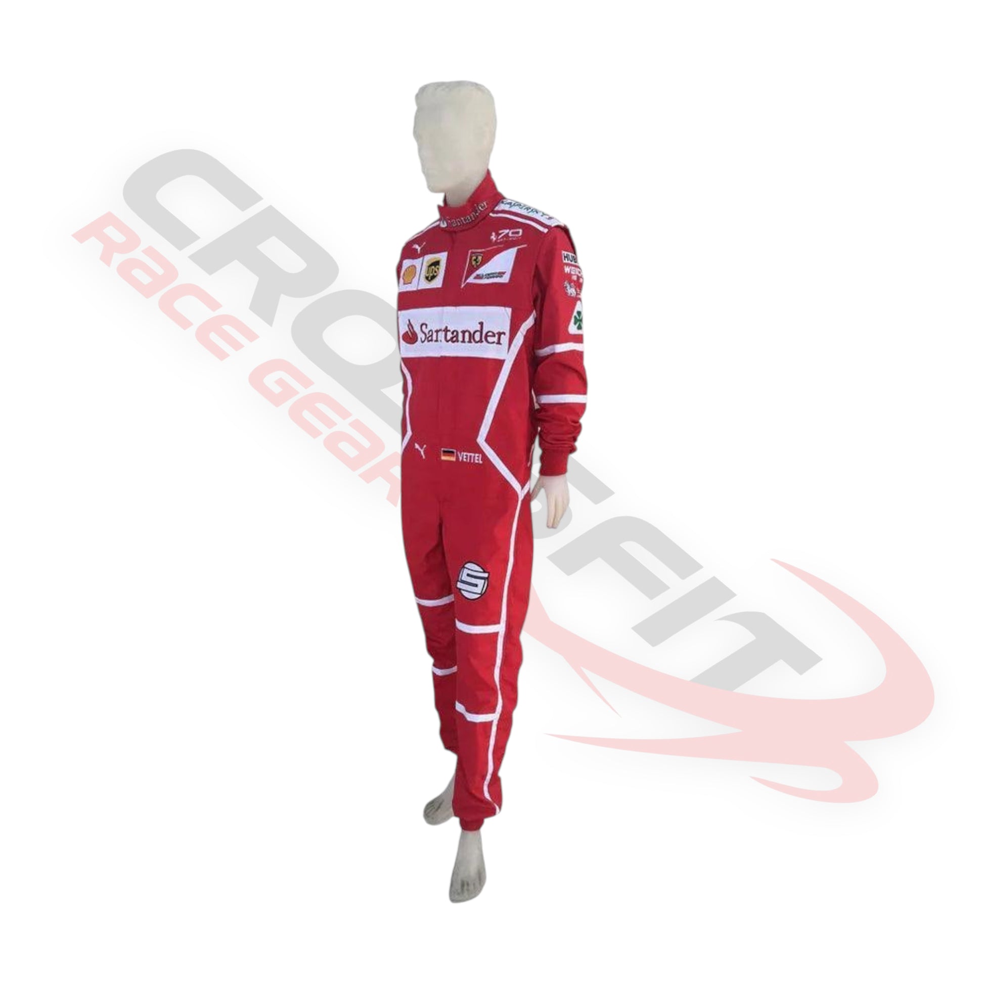 2017 Sebastian Vettel Embroidered patches F1 Race Suit