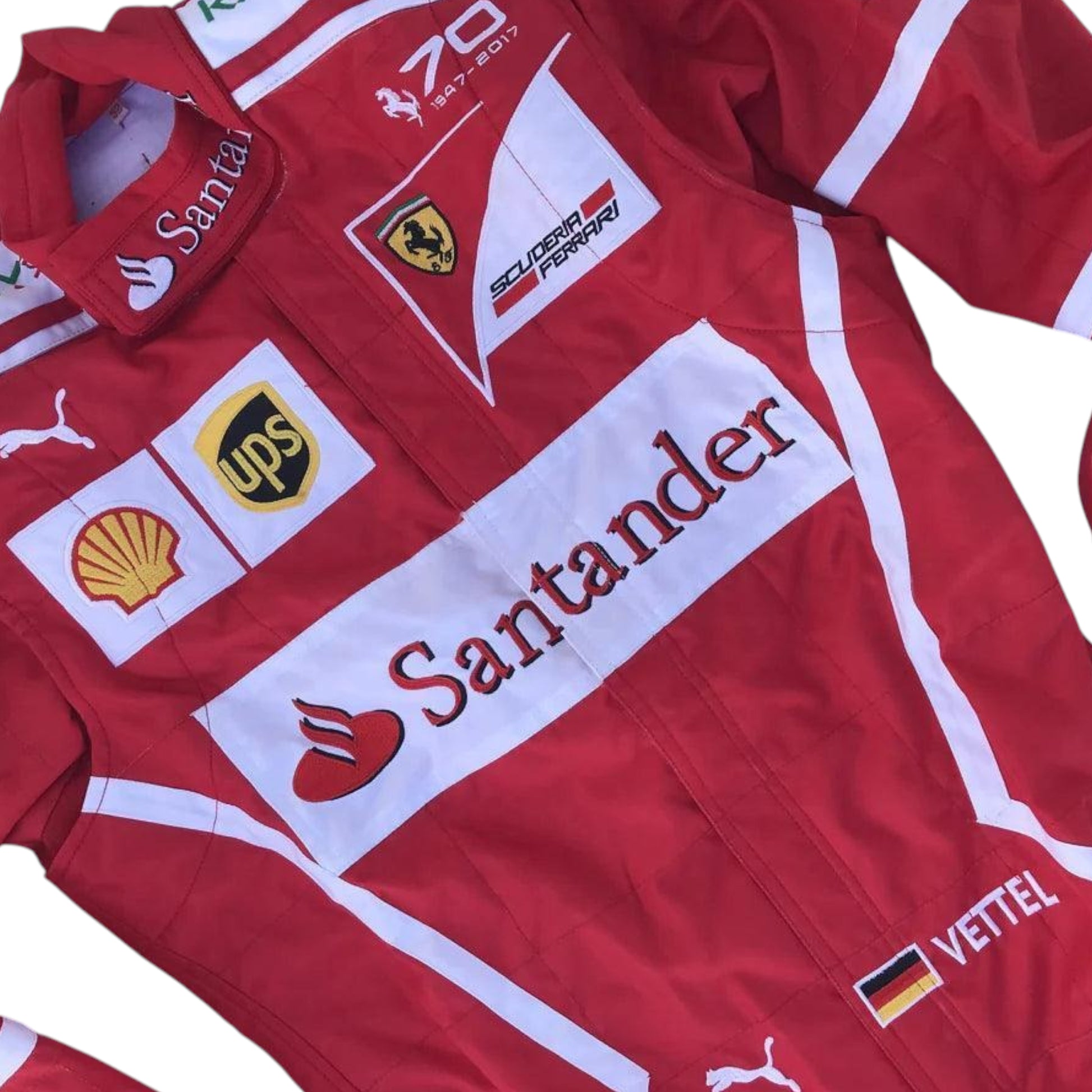 2017 Sebastian Vettel Embroidered patches F1 Race Suit
