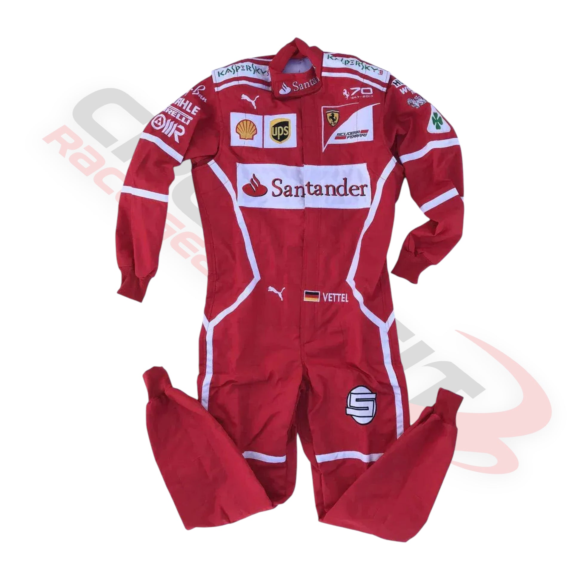 2017 Sebastian Vettel Embroidered patches F1 Race Suit