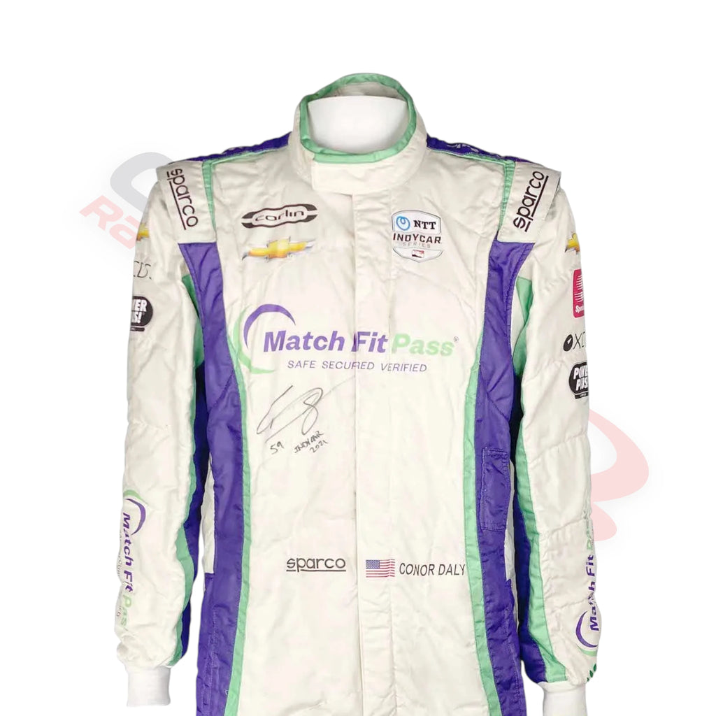 2021 Conor Daly Carlin Racing IndyCar Printed Race Suit