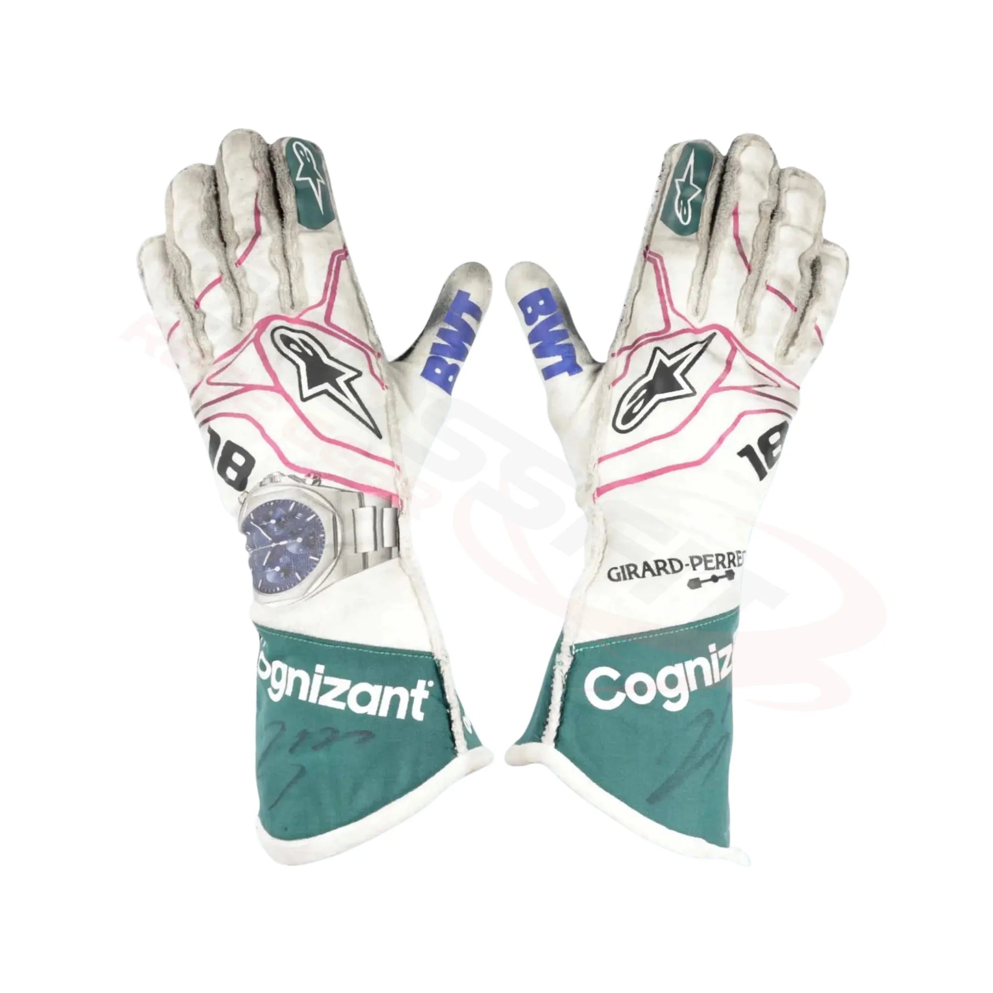 2021 Lance Stroll Aston Martin F1 Race Gloves