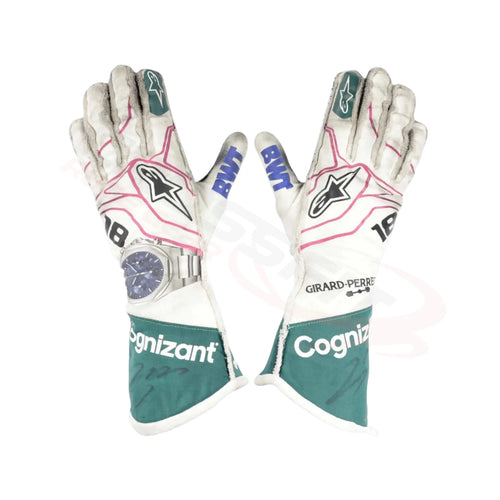 2021 Lance Stroll Aston Martin F1 Race Gloves