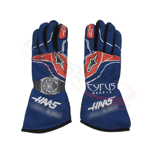 2021 Mick Schumacher Abu Dhabi GP Haas F1  Race Gloves