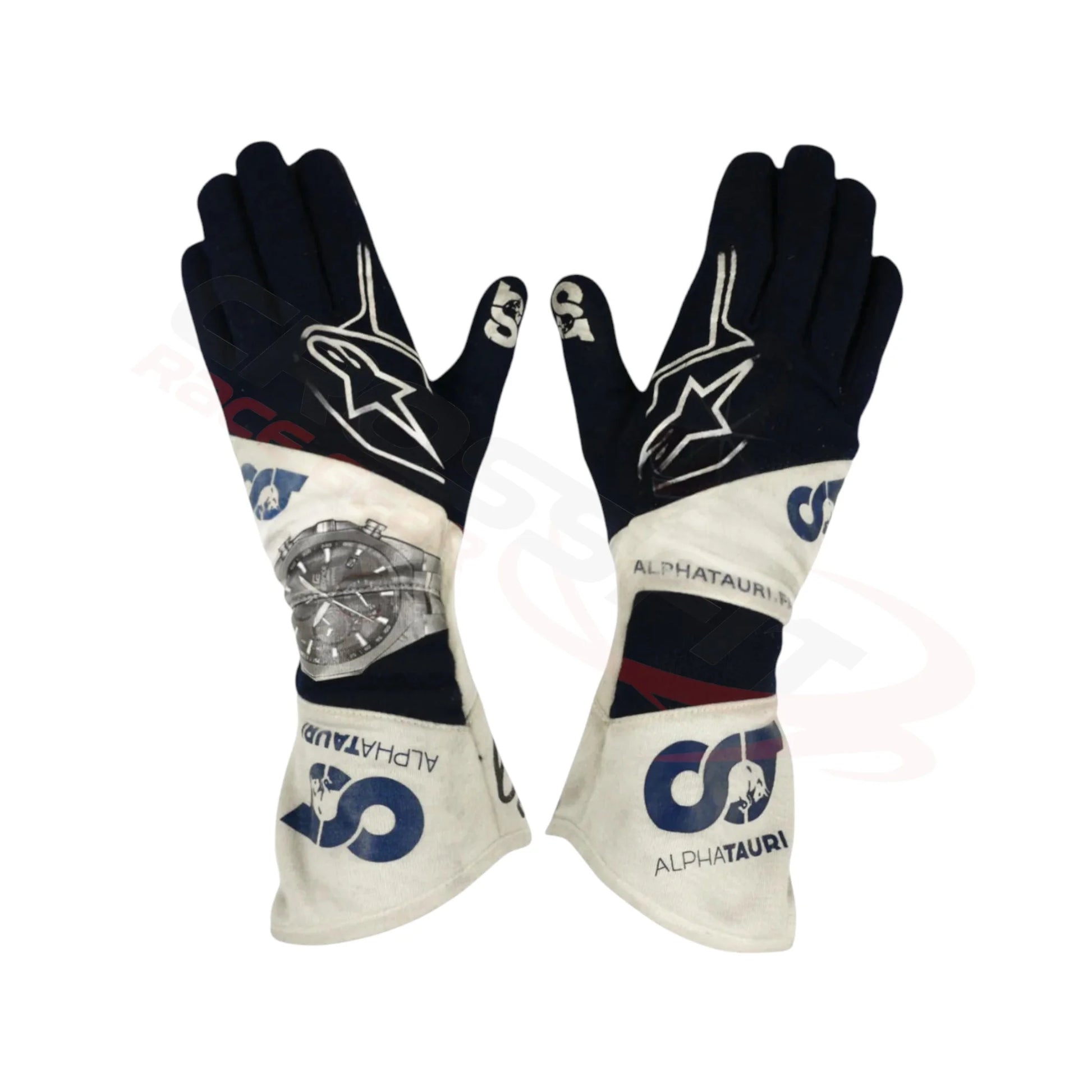 2021 Pierre Gasly Alphatauri F1 Race Gloves