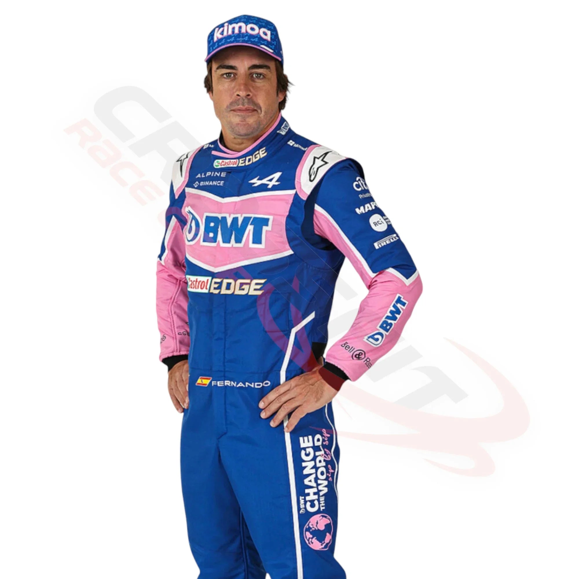 2022 FERNANDO ALONSO ALPHINE F1 RACE SUIT