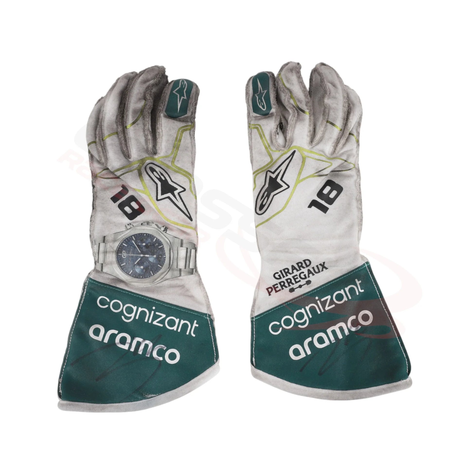 2022 Lance Stroll Aston Martin Race F1 Gloves
