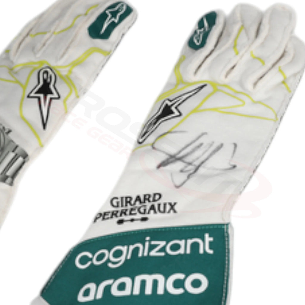 2022 Sebastian Vettel Aston Martin Race F1 Gloves