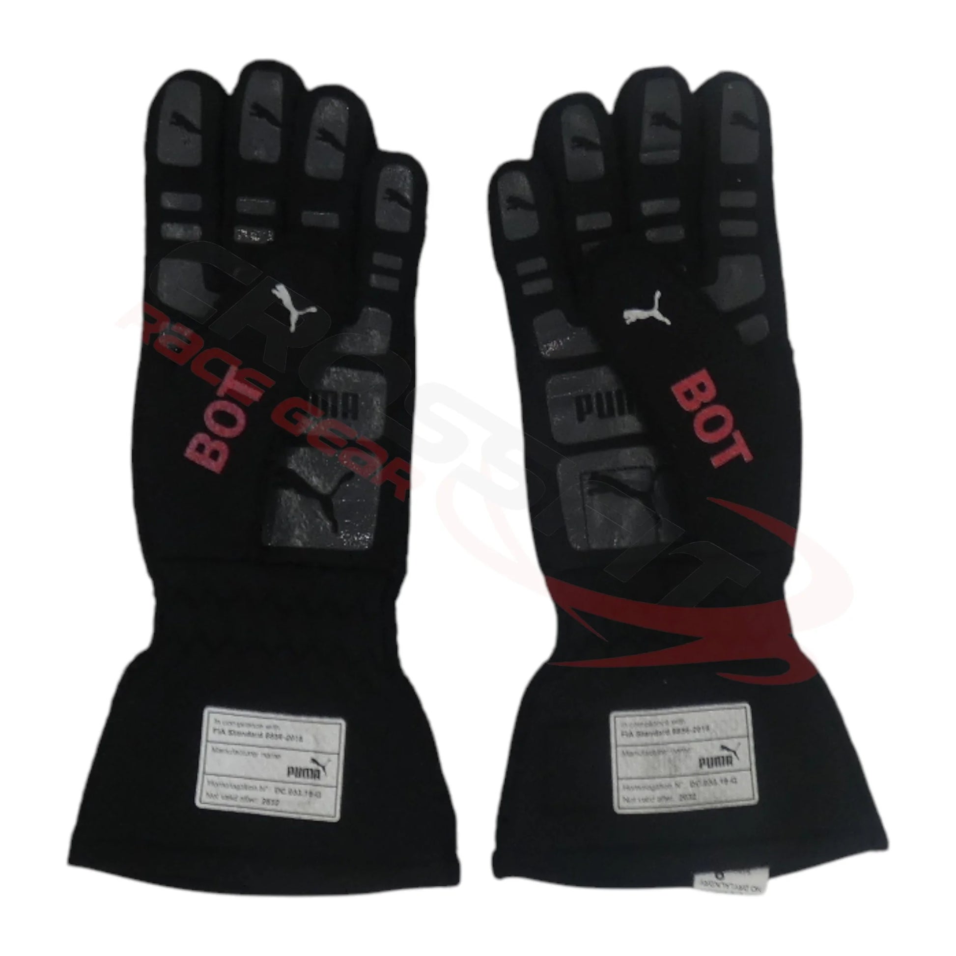 2022 Valtteri Bottas Alfa Romeo F1 race gloves
