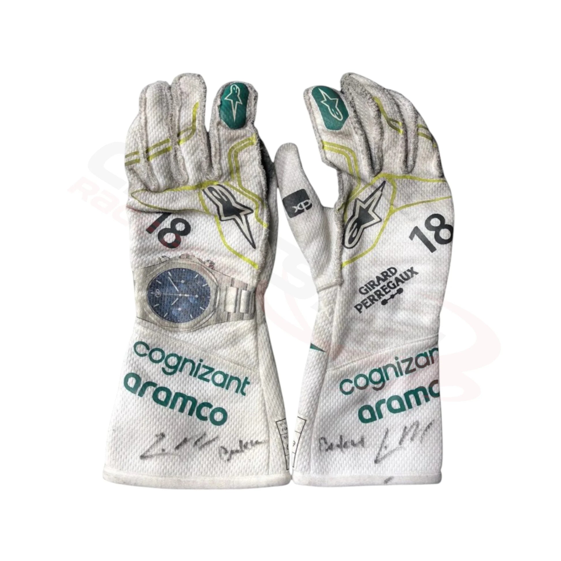 2023 Lance Stroll Aston Martin F1 Race Gloves