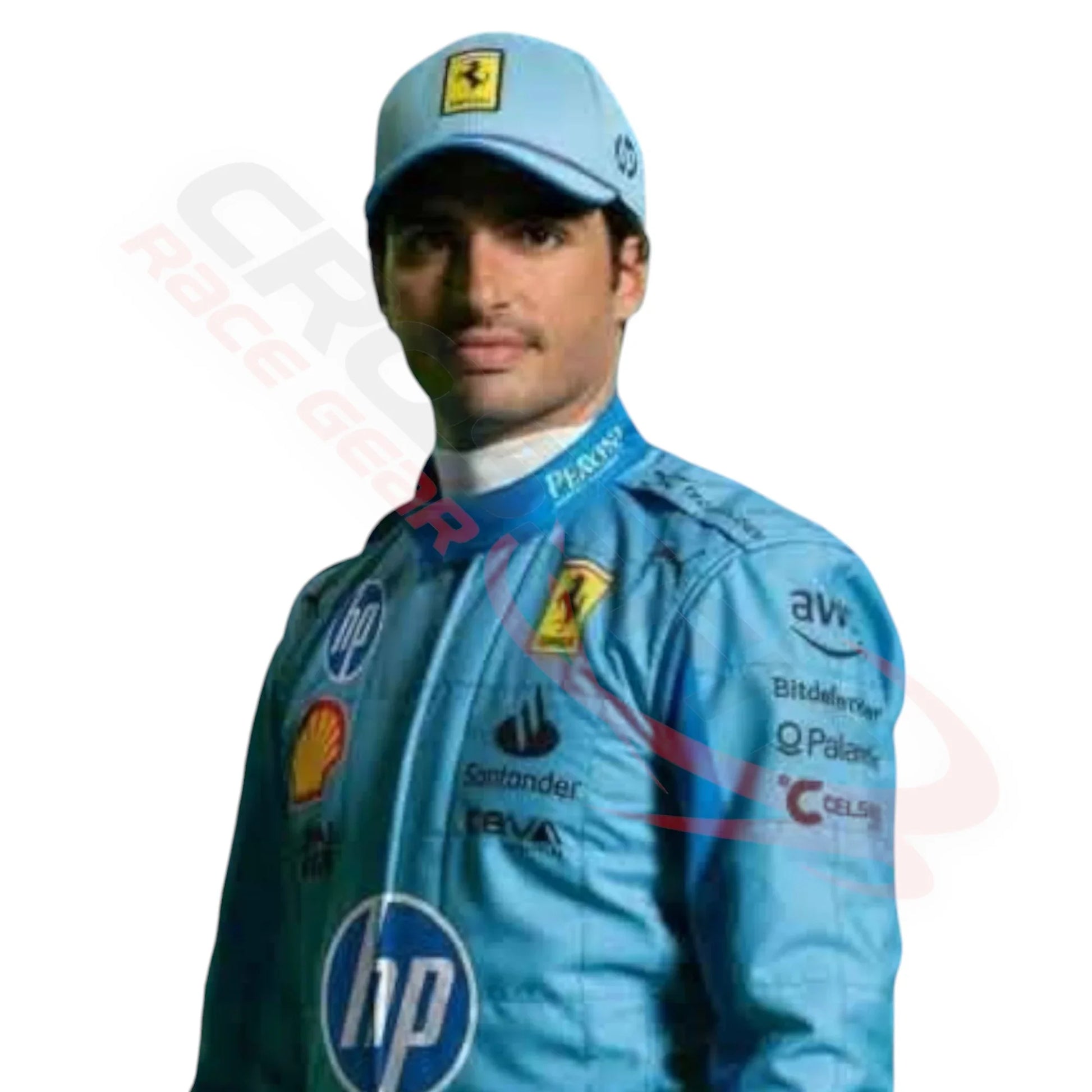 2024 Carlos Sainz Ferrari HP Miami Grand Prix F1 Race Suit