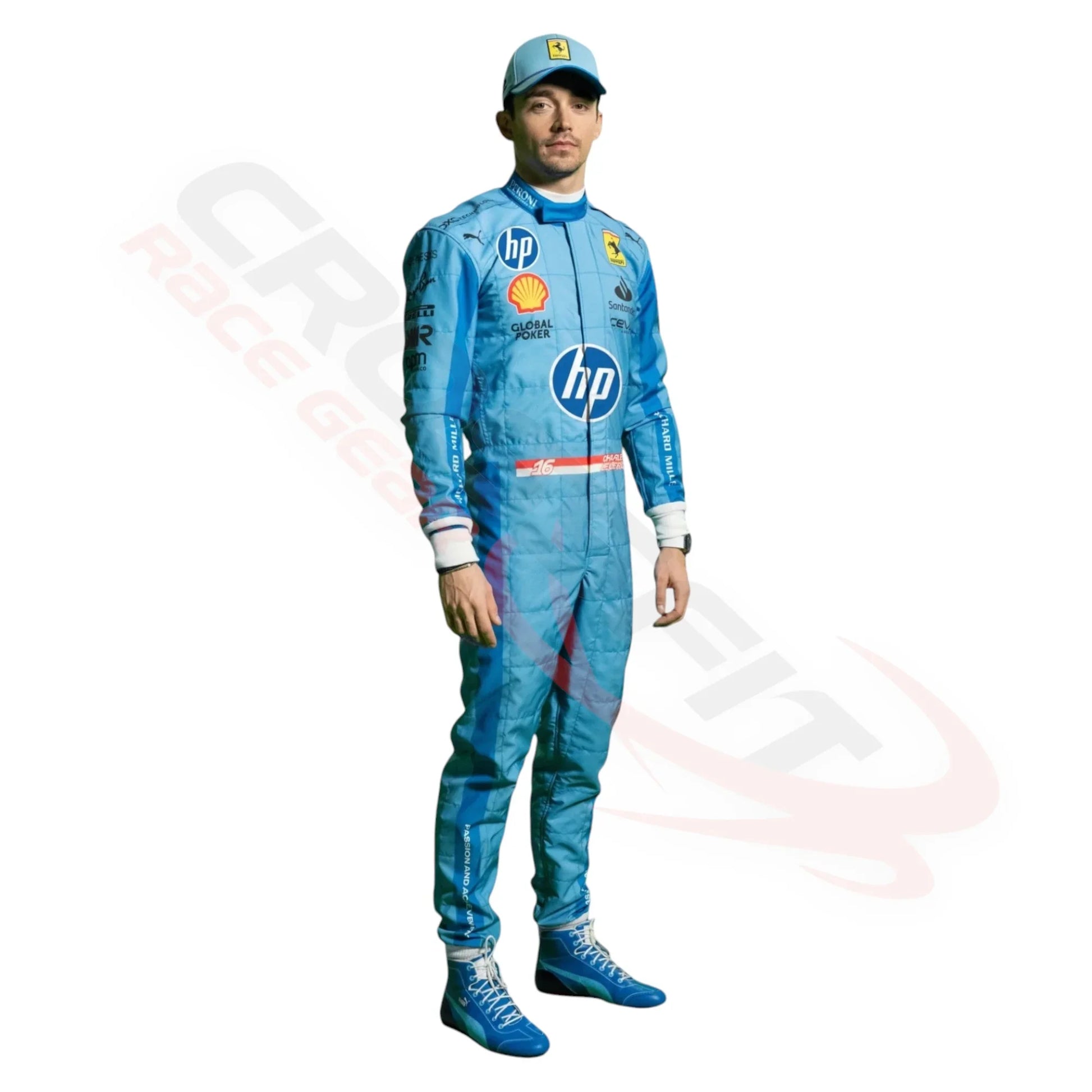 2024 Charles Leclerc Ferrari HP Miami Grand Prix F1 Race Suit
