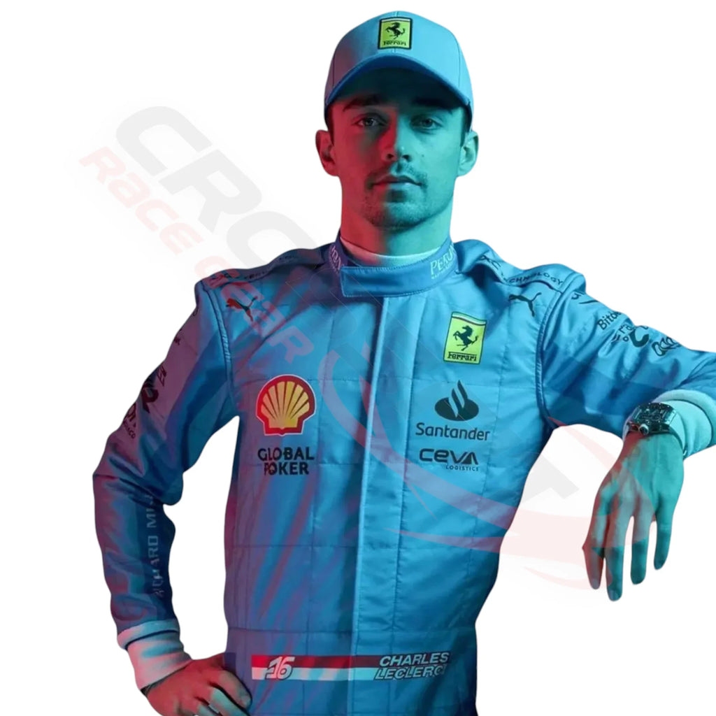2024 Charles Leclerc Scuderia Ferrari F1 Miami Grand Prix Race Suit