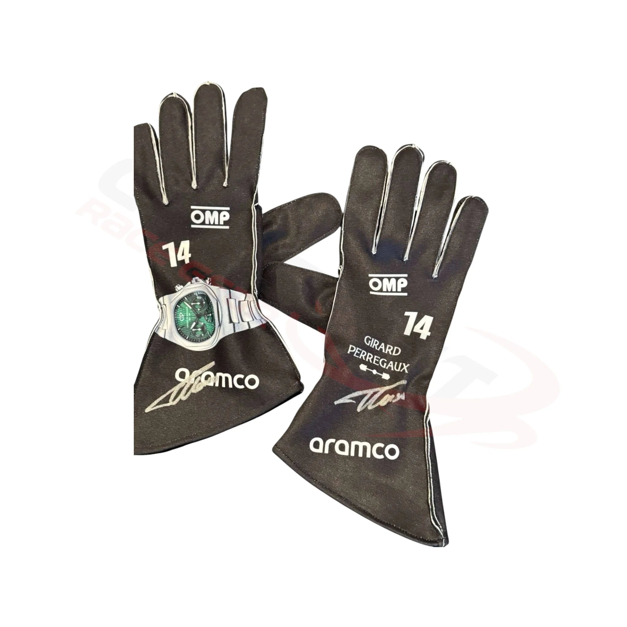 2024 Fernando Alonso Aston Martin F1 Race Gloves