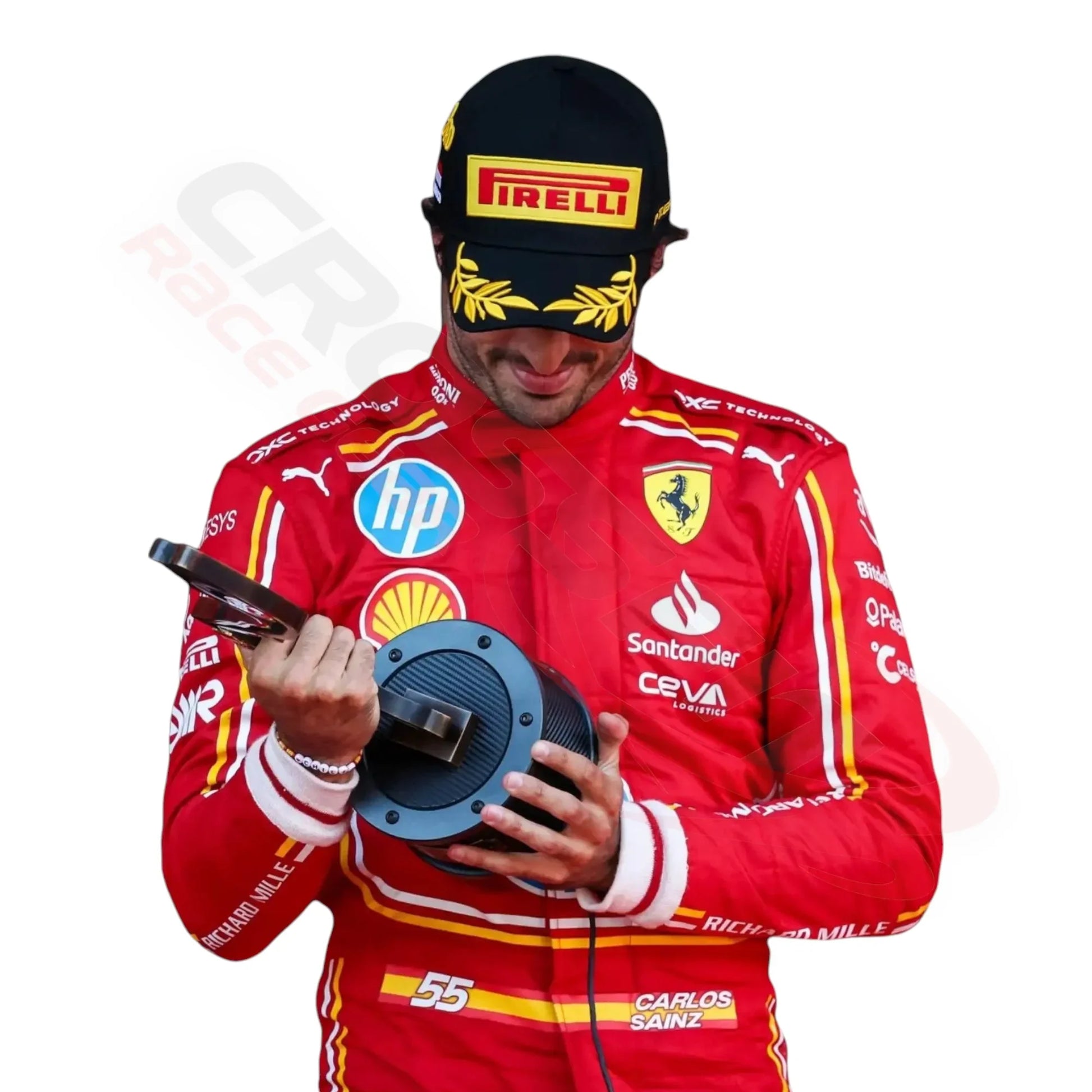 2024 Monaco GP Scuderia Ferrari Hp Carlos Sainz F1 Race Suit