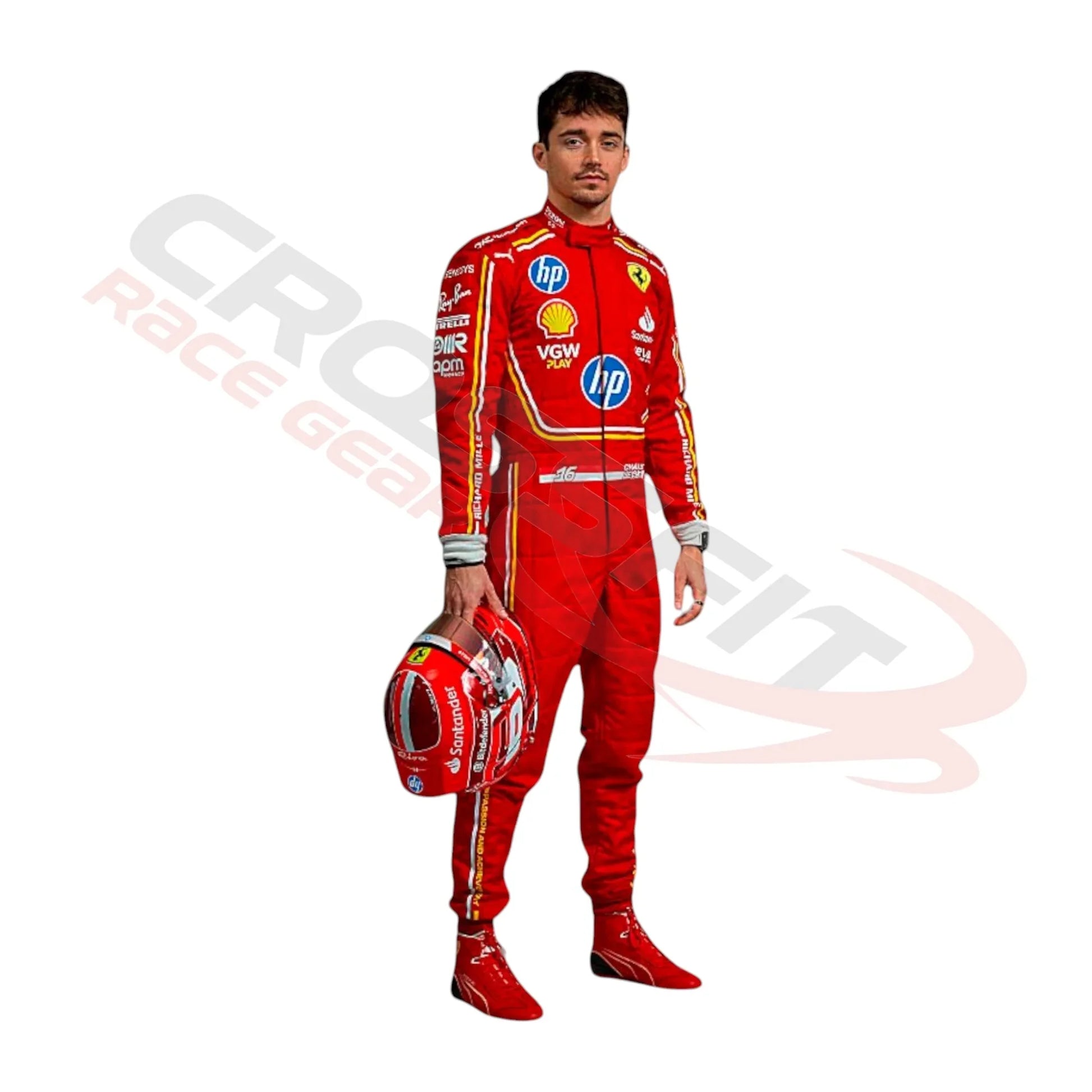 2024 Monaco GP Scuderia Ferrari Hp Charles Leclerc F1 Race Suit