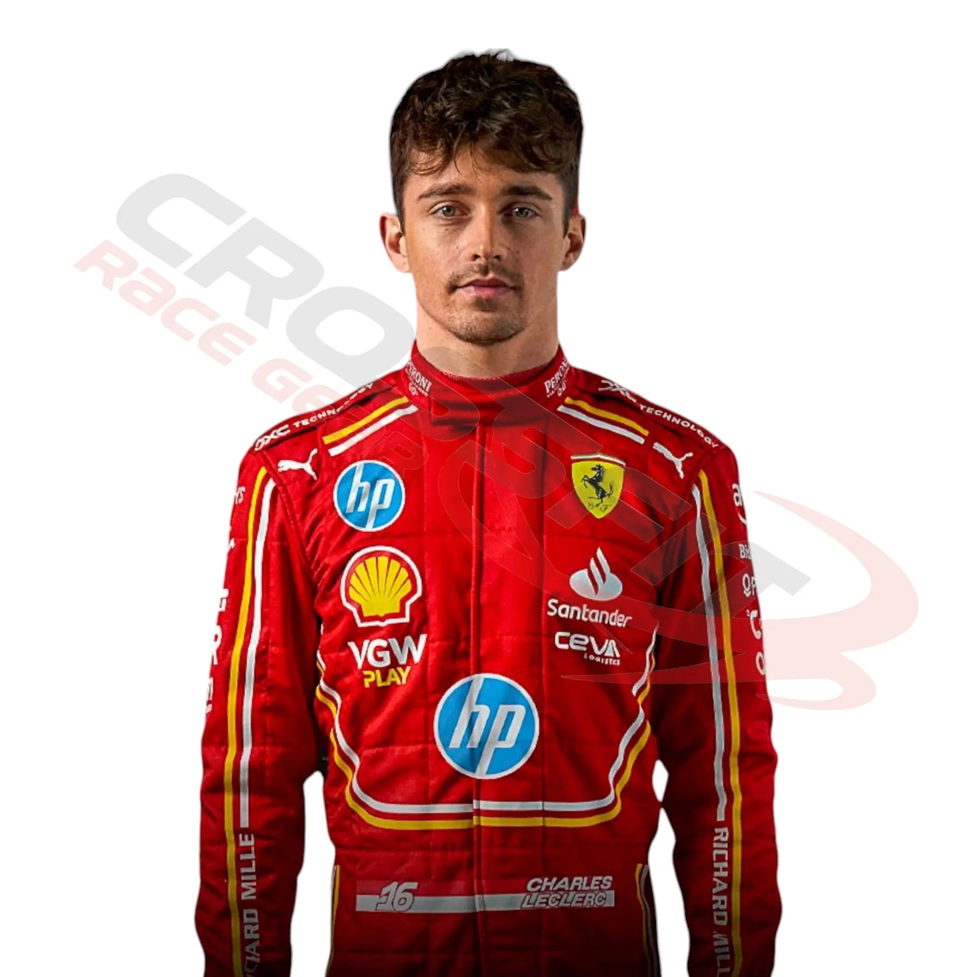 2024 Monaco GP Scuderia Ferrari Hp Charles Leclerc F1 Race Suit