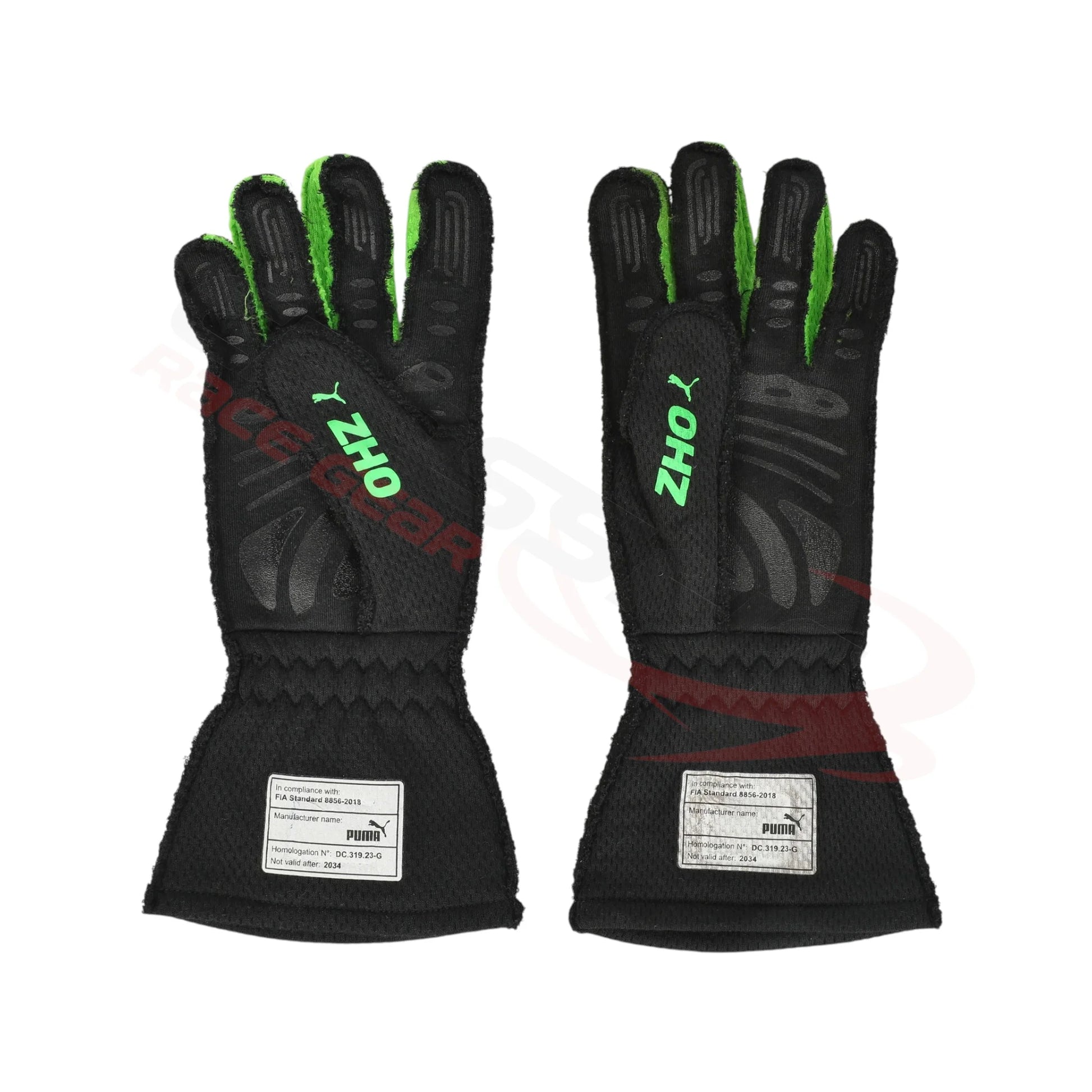 2024 Zhou Guanyu Kick Sauber F1 Race Gloves
