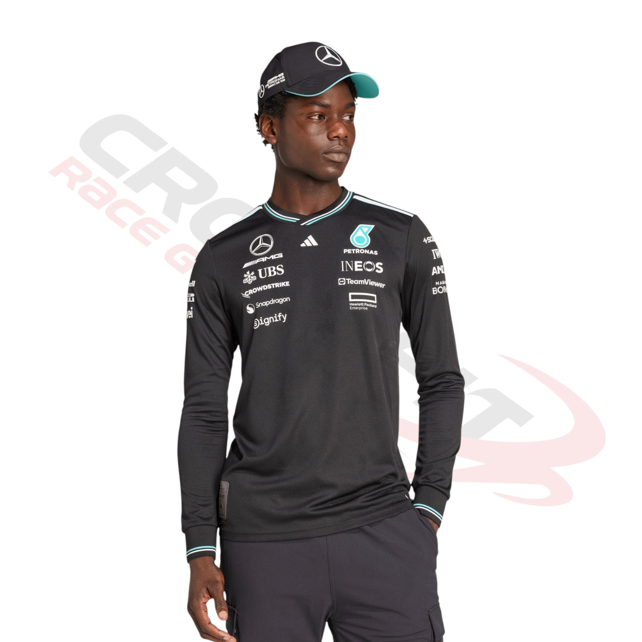 2025 Mercedes-AMG Petronas F1 Team Long Sleeve T-shirt – Crossfit