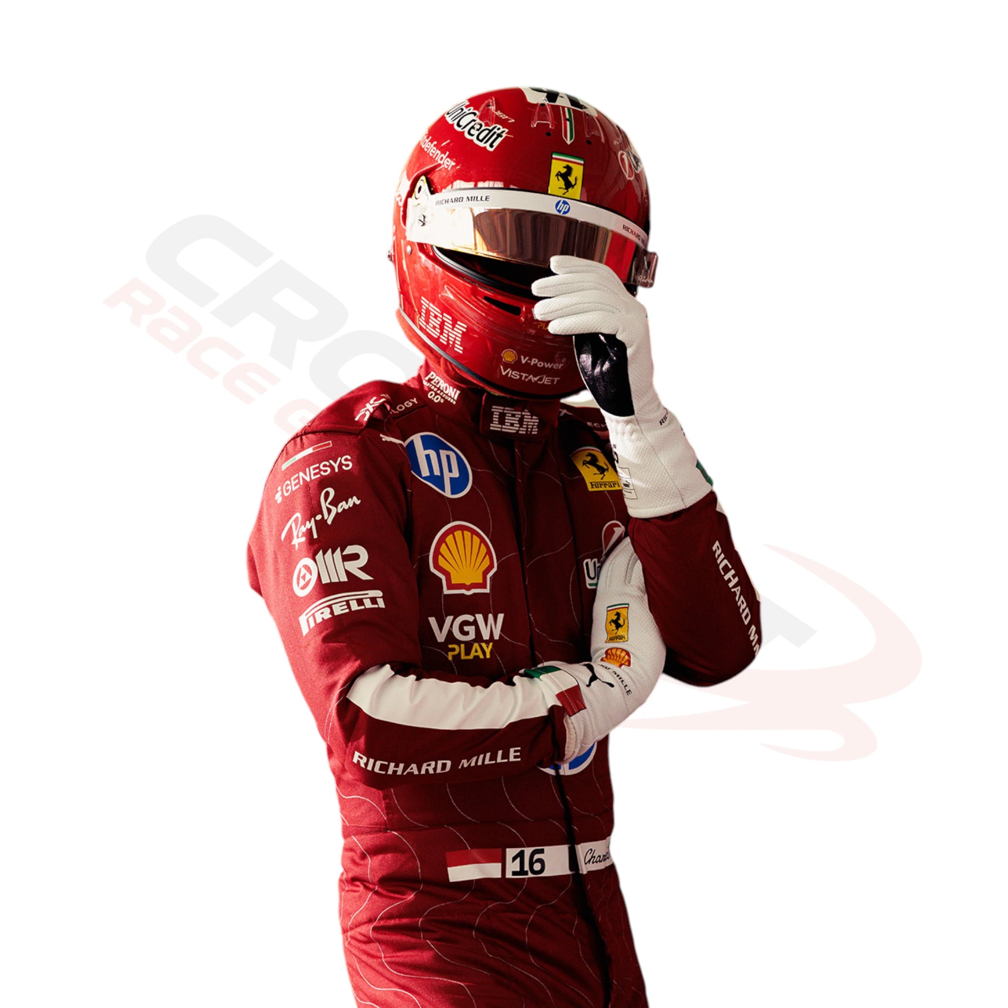 2025 Charles Leclerc Scuderia Ferrari HP Monza GP F1 Race Suit