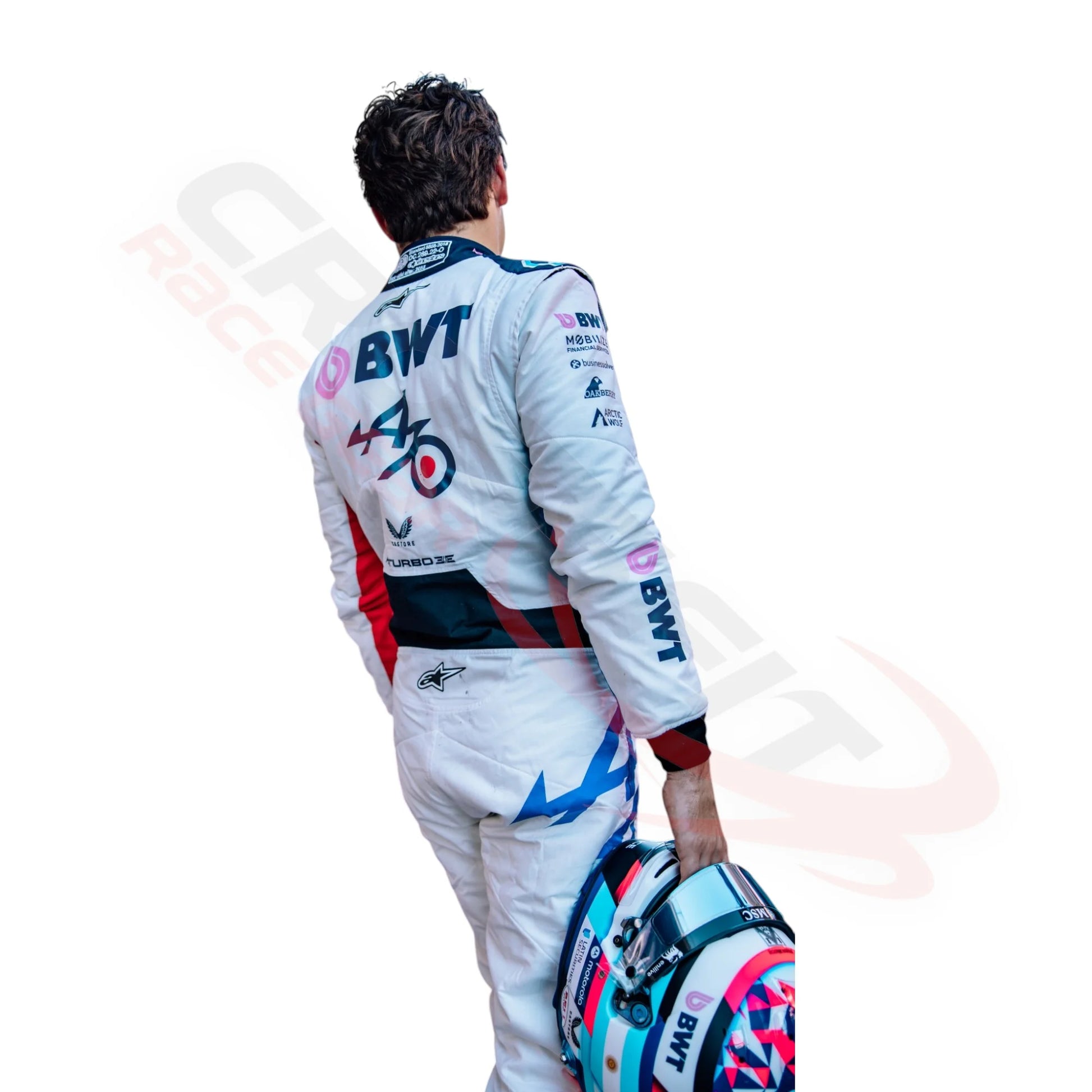 2025 Franco Colapinto Spanish GP celebrate 70 years Race Suit