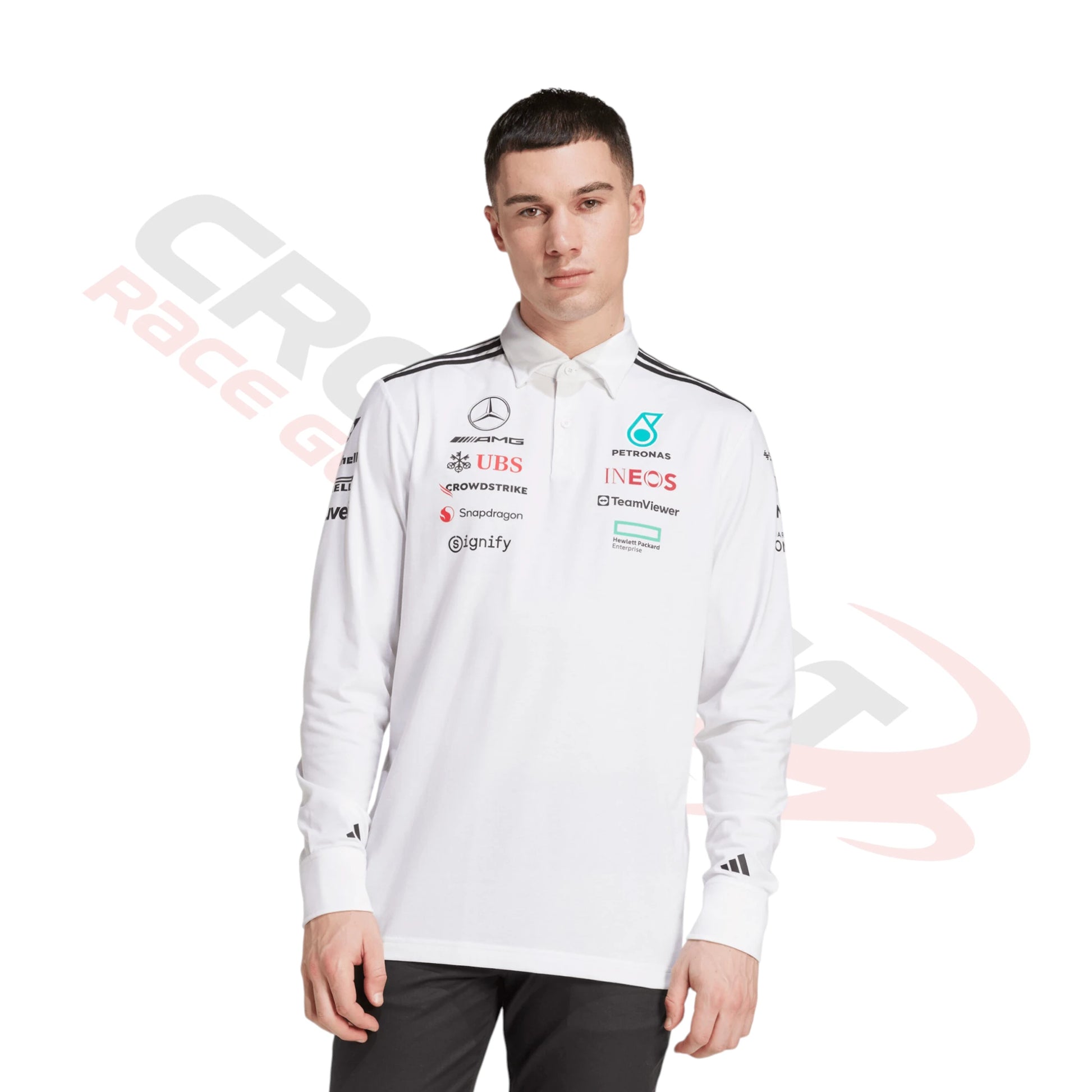 2025 Mercedes-AMG Petronas F1 Team Long Sleeve Polo